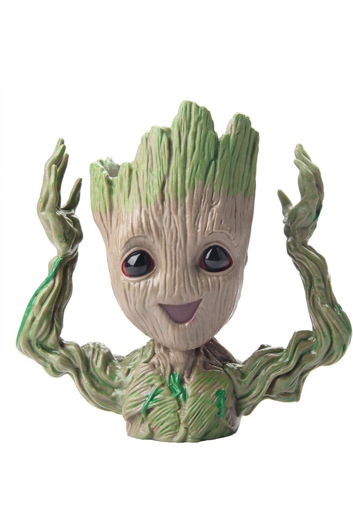 NcK Saksı Groot, Orijinal Baby Groot, Kalemlik ve Saksı, Kırılmaz, Eller Yukarda Groot, Hediye Figür