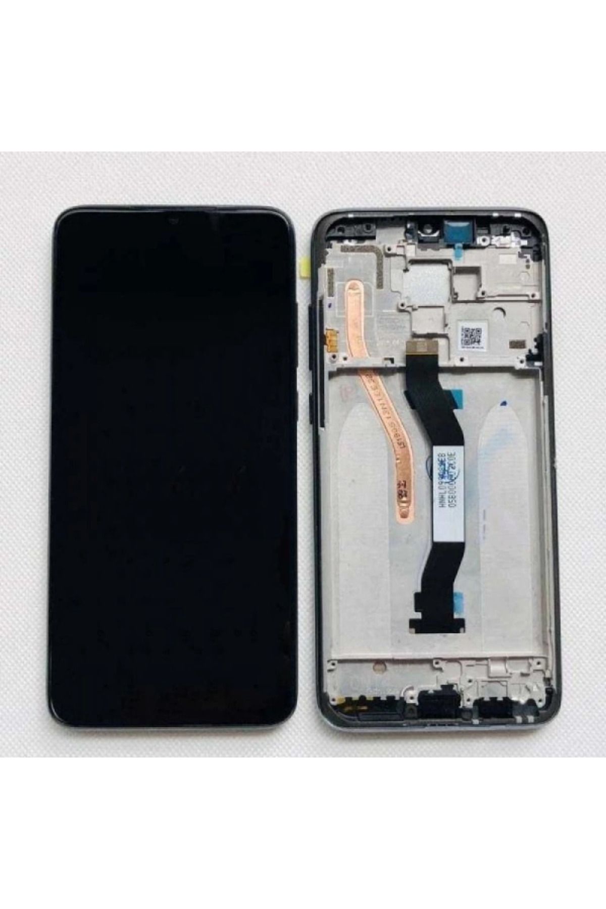 ERCTECH Xiaomi Redmi Note 8 Pro Uyumlu Çıtalı Siyah Lcd Dokunmatik Ekran + Tamir Seti