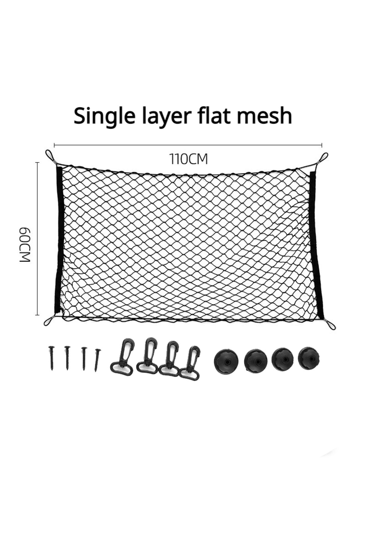 Choice-Single Layer Net Car Trunk Fence Pet Dog Isolation Protective Net Sturdy Durable Elastic Isolation 1