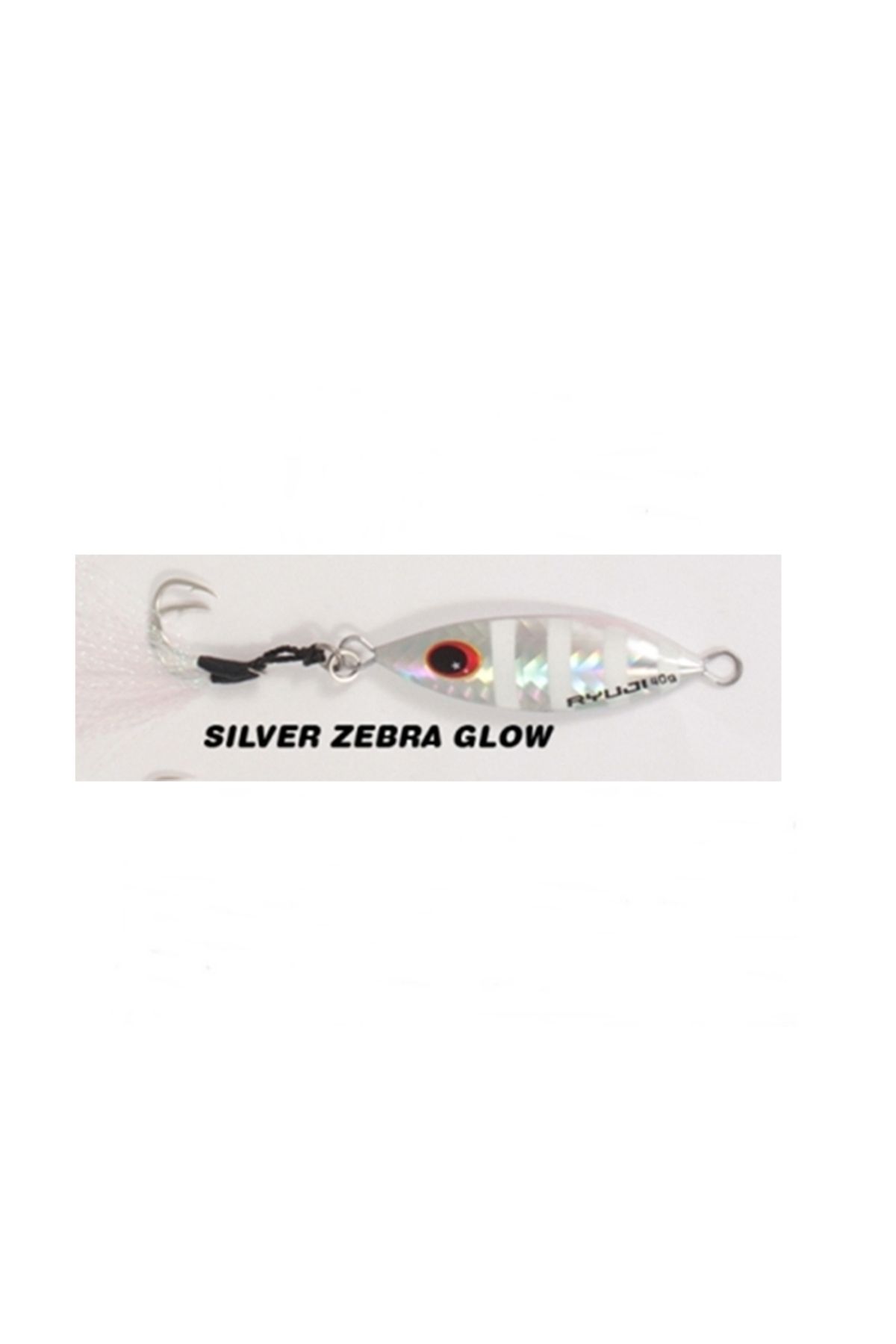 Ryuji Slow King Jig Yem Silver Zebra Glow-60 Gr