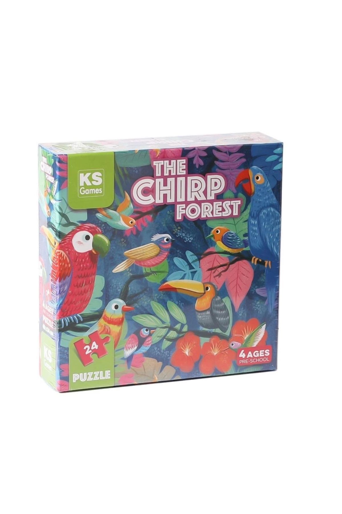 Basic Fun Çocuk PRS 32709 The Chirp Forest Pre School Puzzle -Ks Puzzle