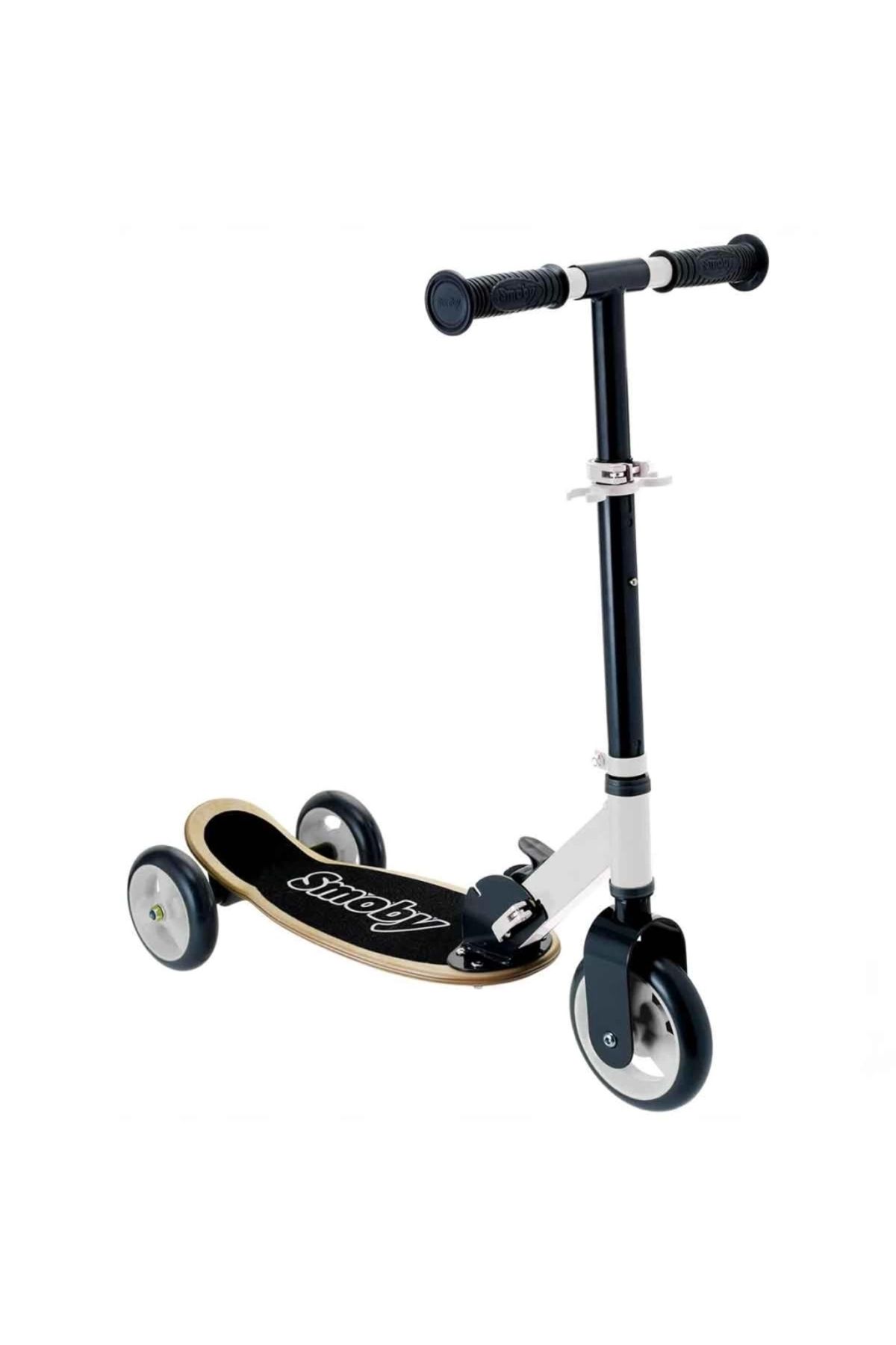 Basic Fun Çocuk Smoby Ahşap 3W Katlanabilir Scooter 7600750908