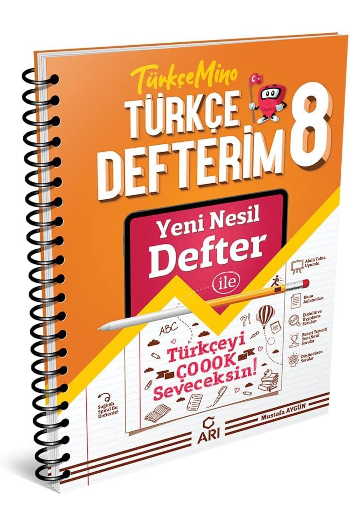 NcK Sınıf Türkçemino Akıllı Türkçe Defterim Arı Yayı