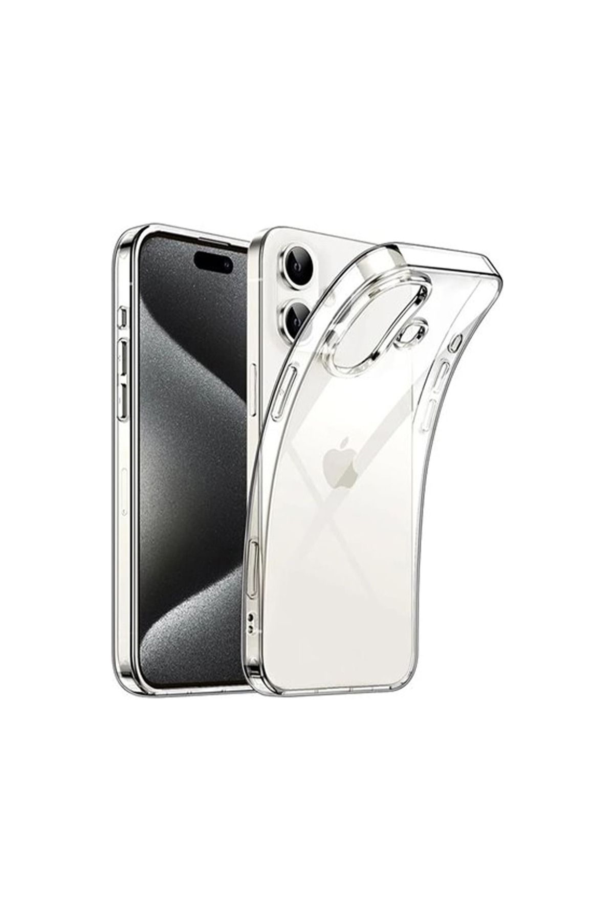 Microcase Iphone 16 Plus ile Uyumlu Slim Serisi Soft TPU Silikon Kılıf - Şeffaf AL3324