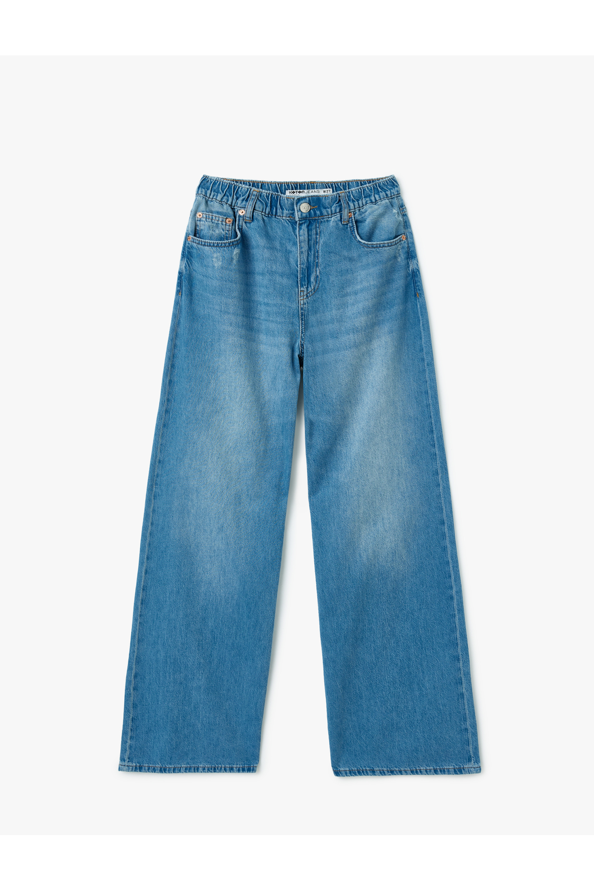 Koton Rahat Kalıp Geniş Paça Denim Pantolon - Wide Leg Jeans