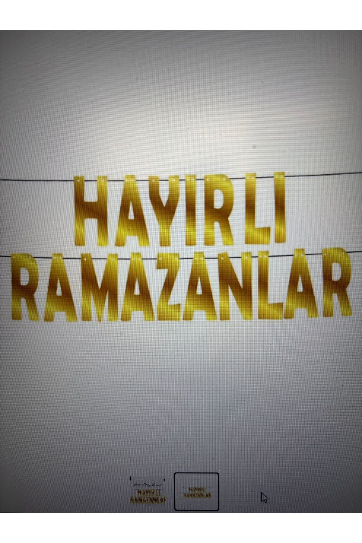 Muka Ramazan Harf Afiş -Eid Mubarek- Banner