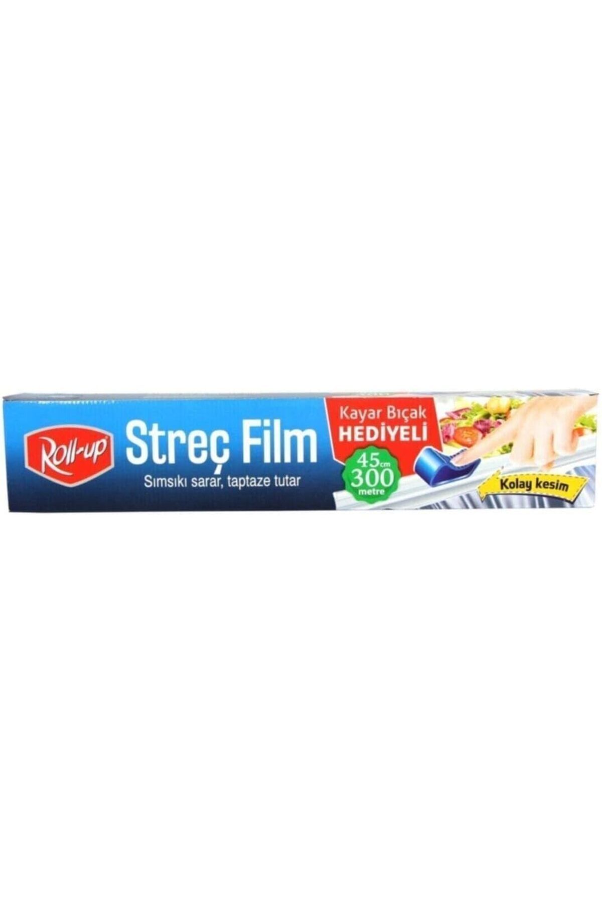 NcK Roll Up Streç Film 45 cm x 300 m (kayar bıçak hediyeli)