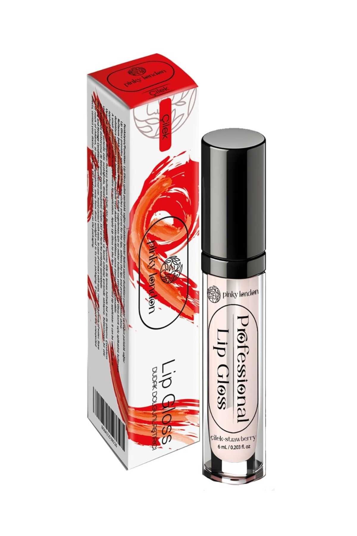 Pinky London Çilek Dudak Dolgunlaştırıcı ve Parlatıcı Lip Gloss