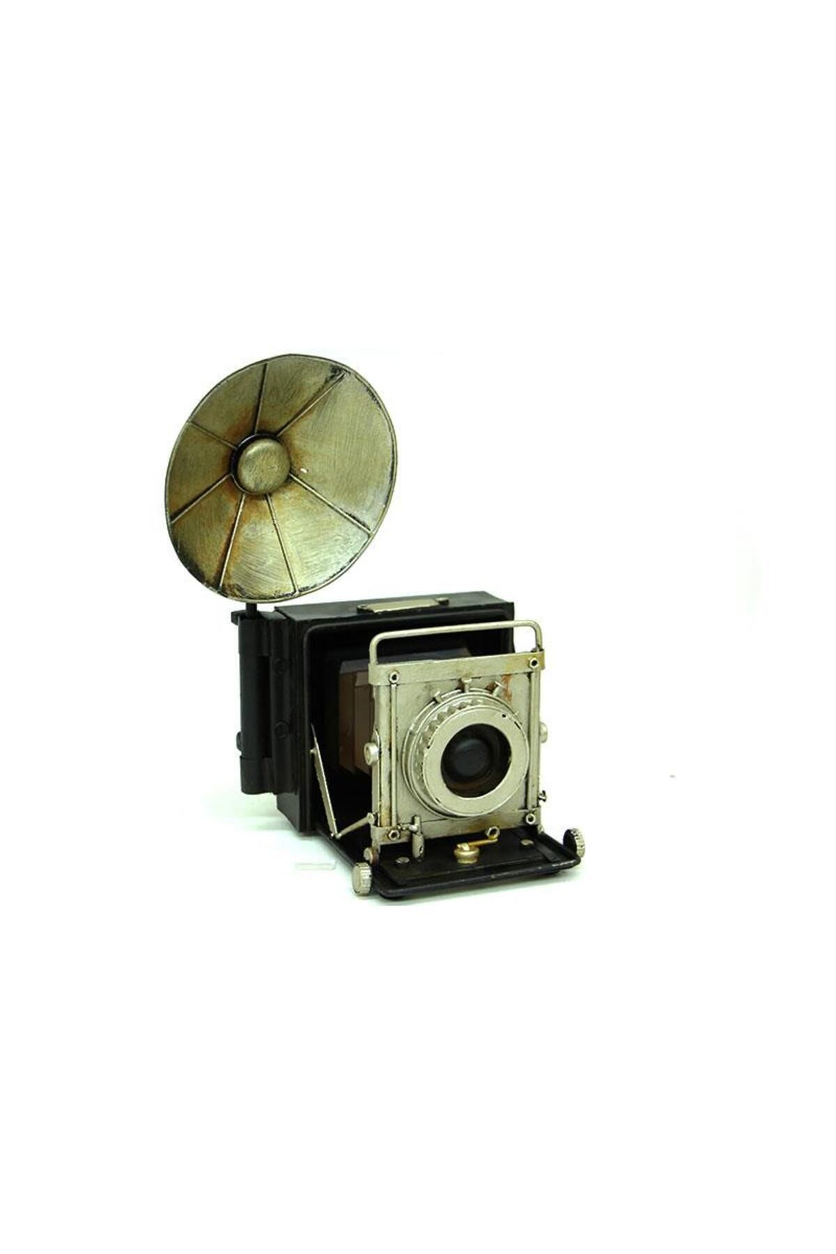 KENPAZAR Dekoratif Metal Fotoğraf Makinesi Biblo Vintage Hediyelik