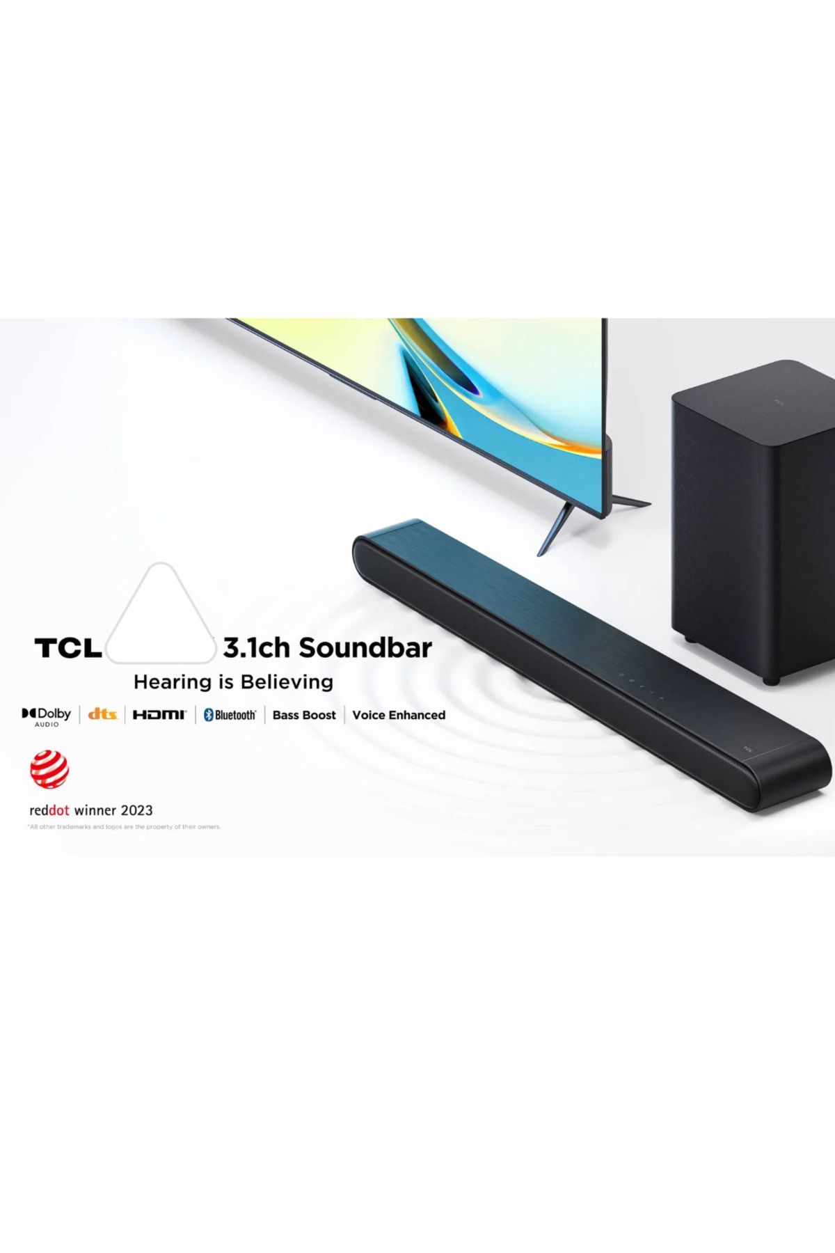 TCL 3.1 Kanal 240w Subwooferlı Soundbar Siyah