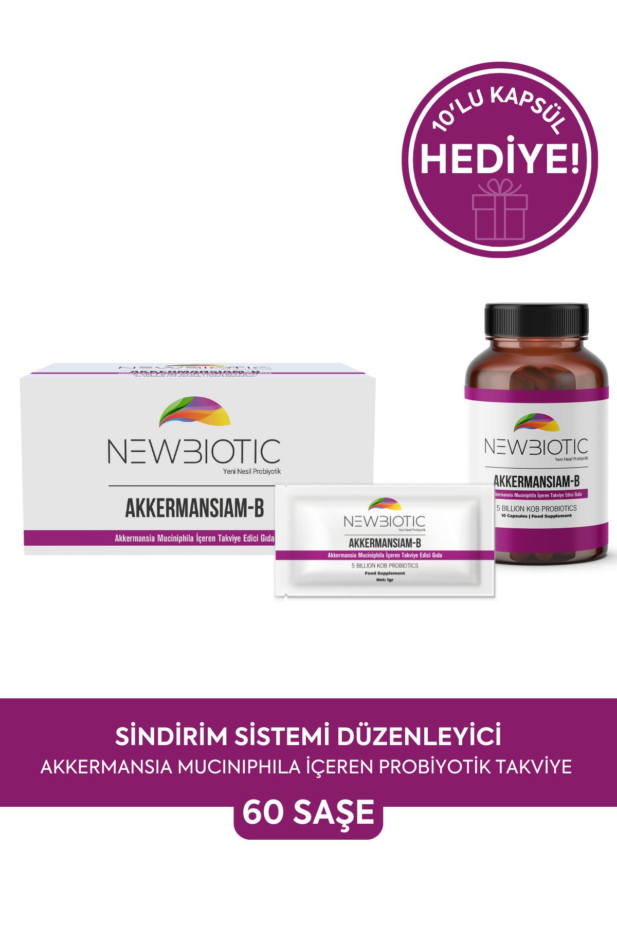 nbnewbiotic NewBiotic Akkermansiam-B 60 Saşe