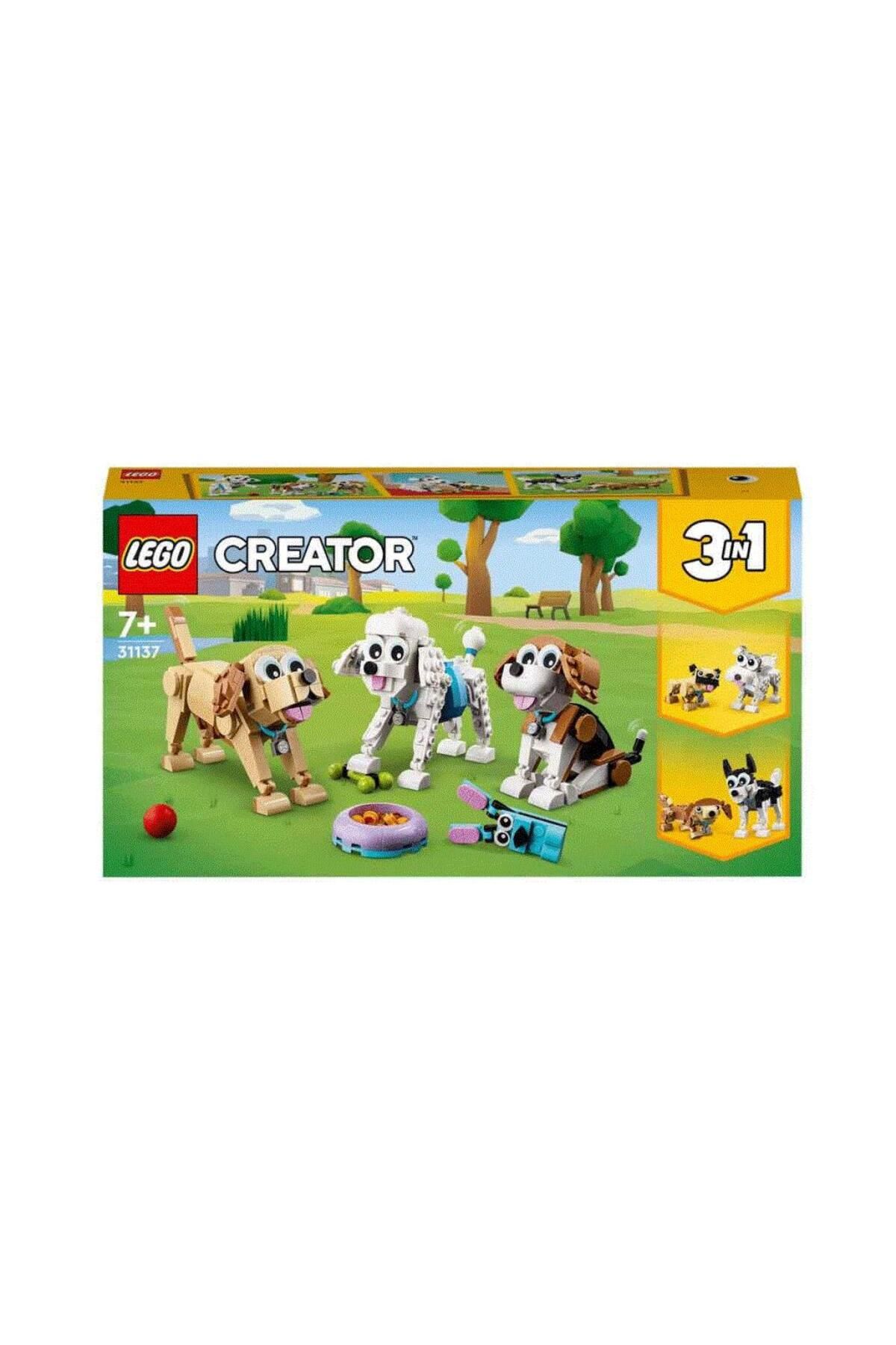 KdrElektronik Çocuk 31137 ® Creator 3in1 Sevimli Köpekler 475 parça +7 yaş