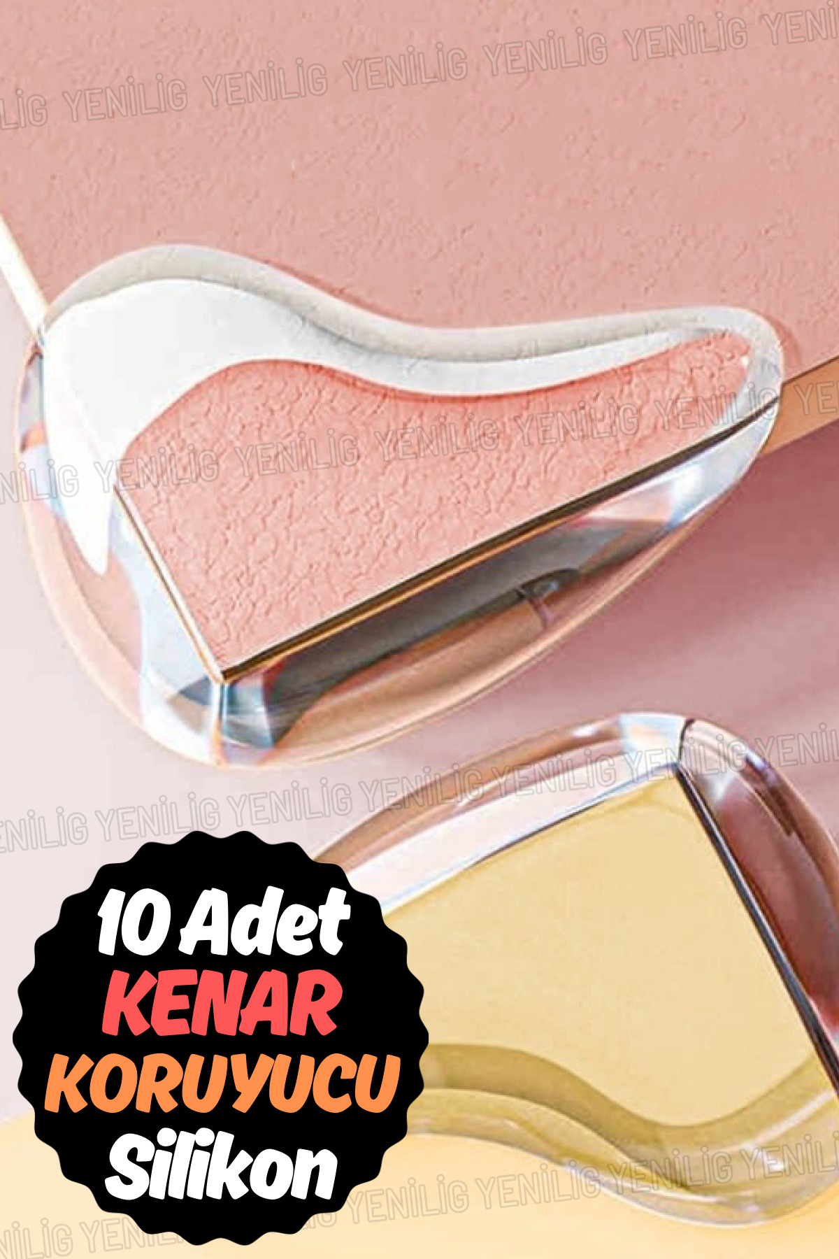 Yenilig Şeffaf Silikon Masa ve Mobilya Köşe Koruyucu – Çocuk Güvenliği Sağlayan 10 Adetlik Set fotoğrafı 2 (önizleme)