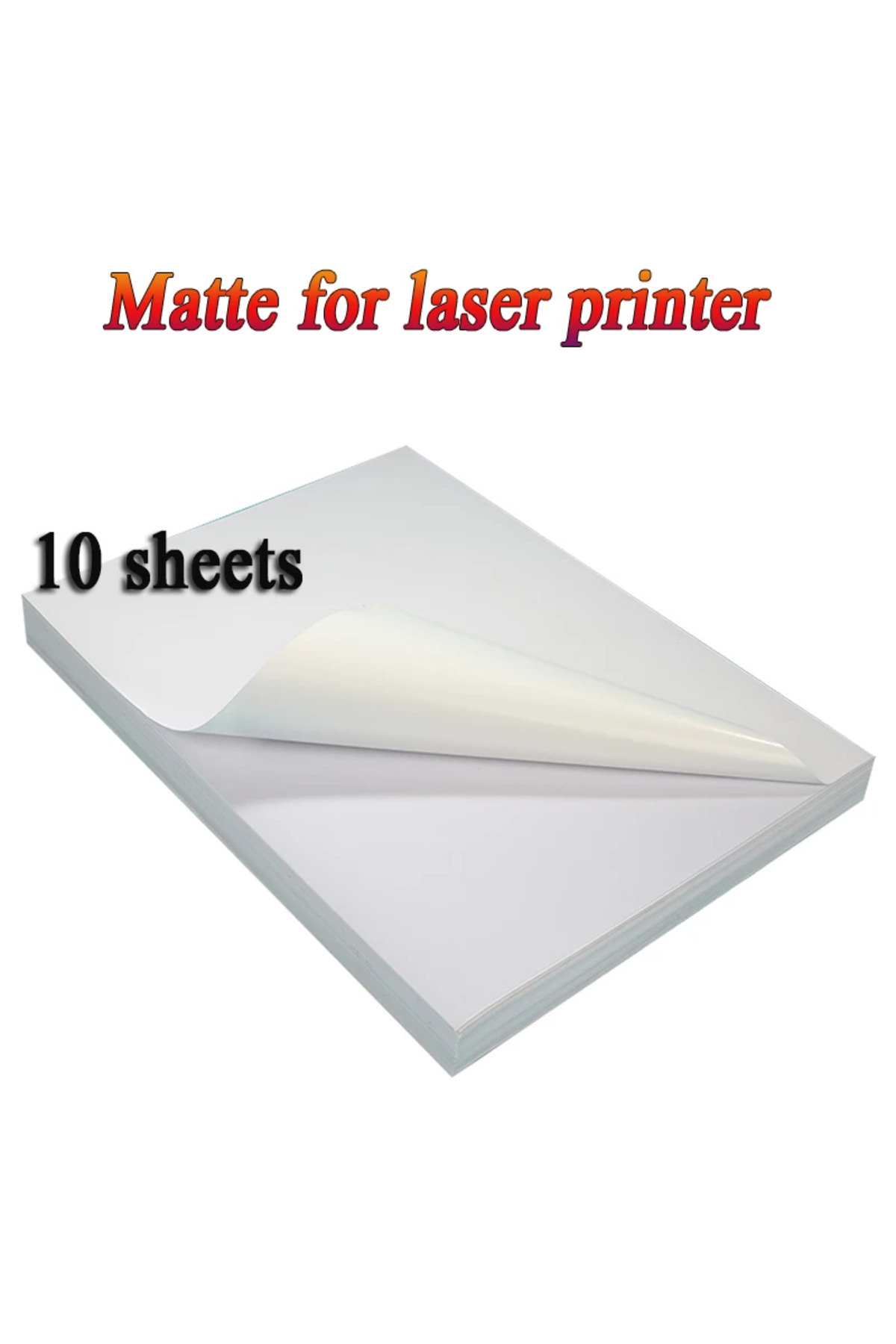 Choice-Laser Matte 10pcs 10pcs A4 Self-adhesive Pp Synthetic Paper Waterproof Tear-off Resistant Scratchpro 1