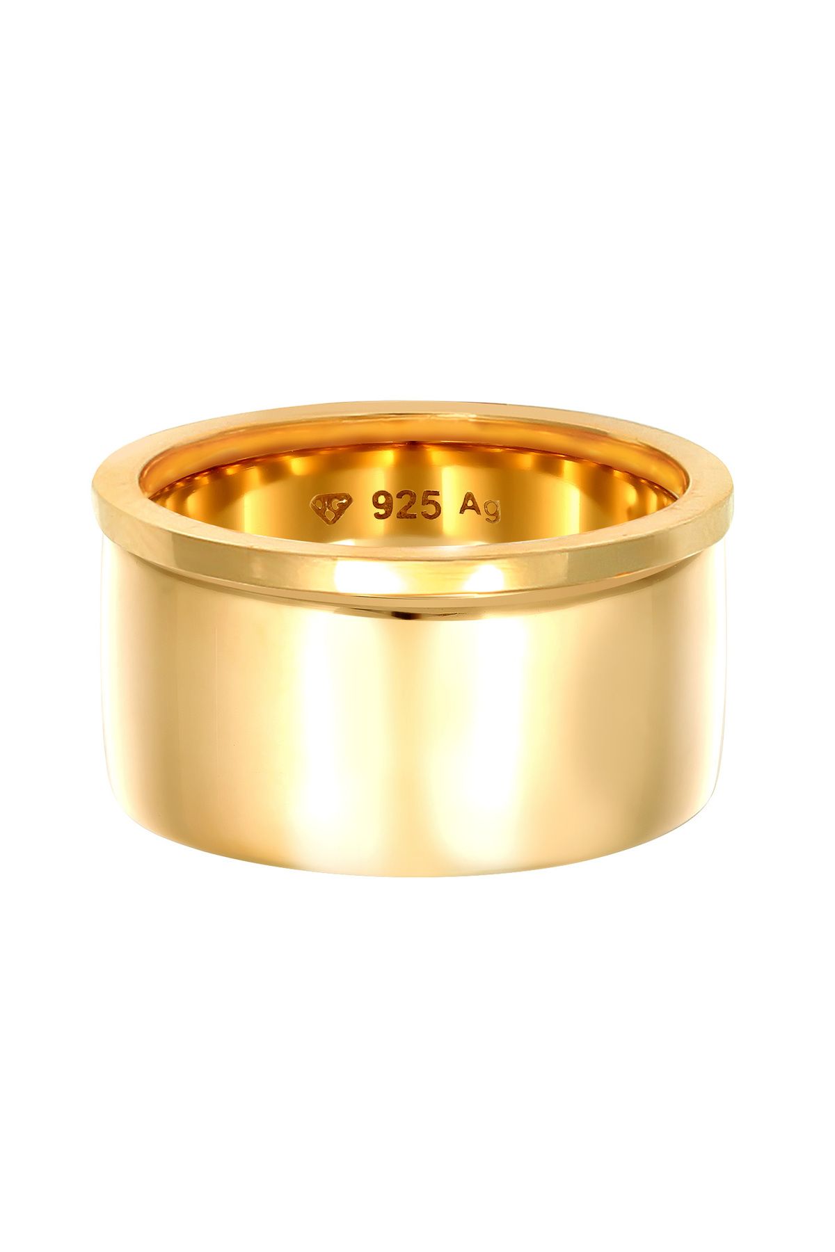 ELLI-Inel de damă Set Stacking Wide Narrow Trend Minimal în argint 925 2