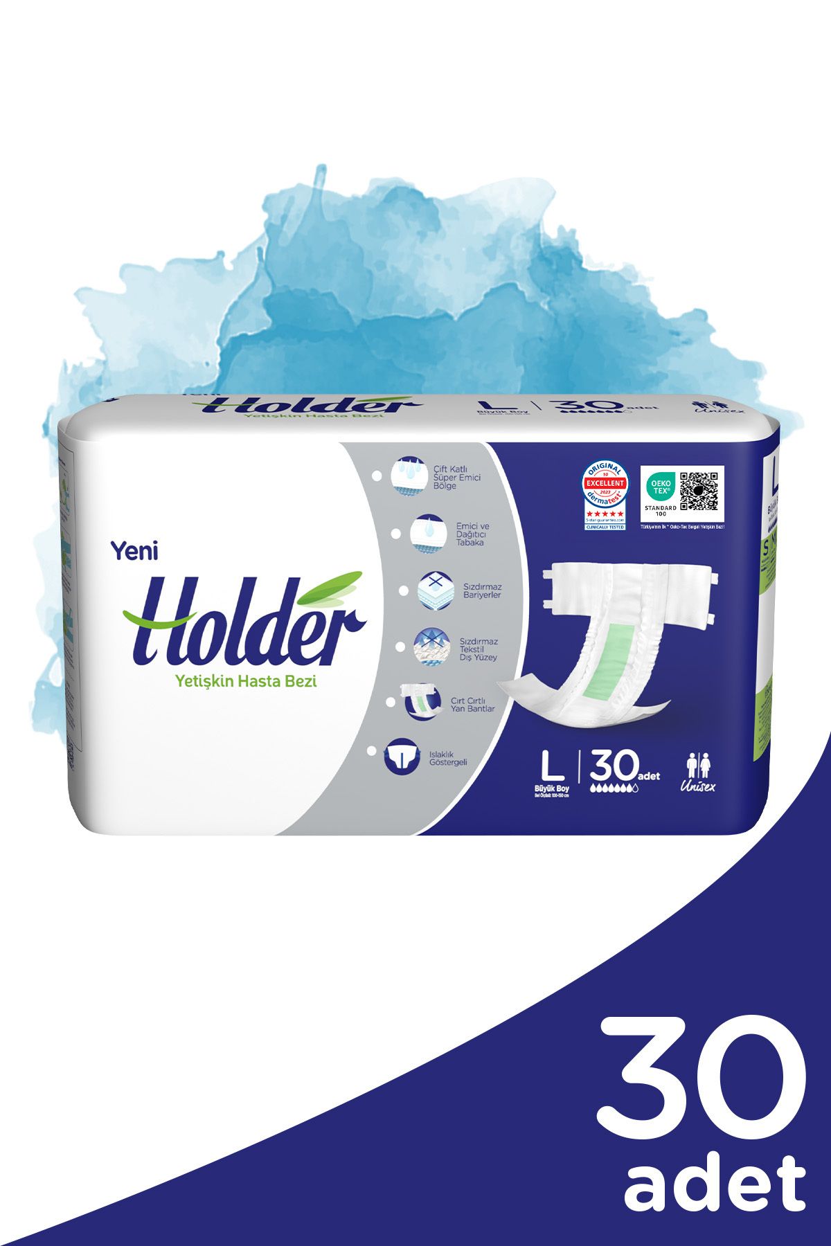 Holder Hasta Bezi Külotlu Large 30'lu