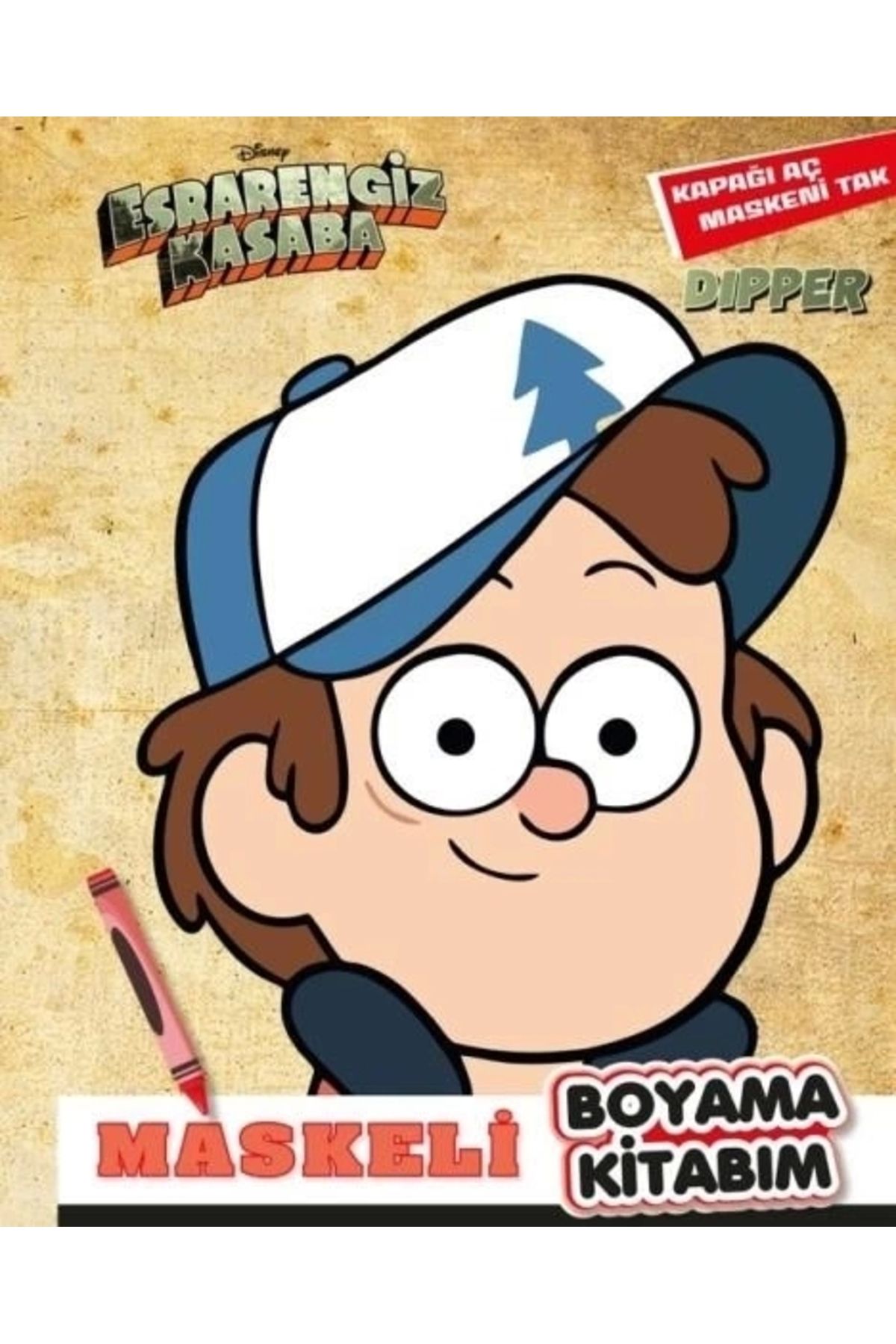 TWOX Çocuk Disney Esrarengiz Kasaba Maskeli Boyama Dipper