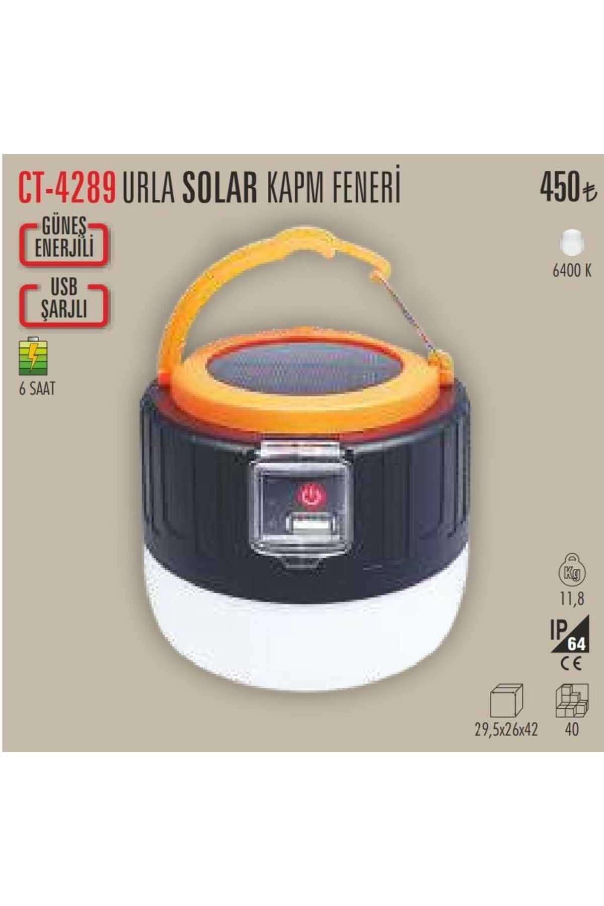 Cata CT-4289 URLA SOLAR KAMP FENERİ