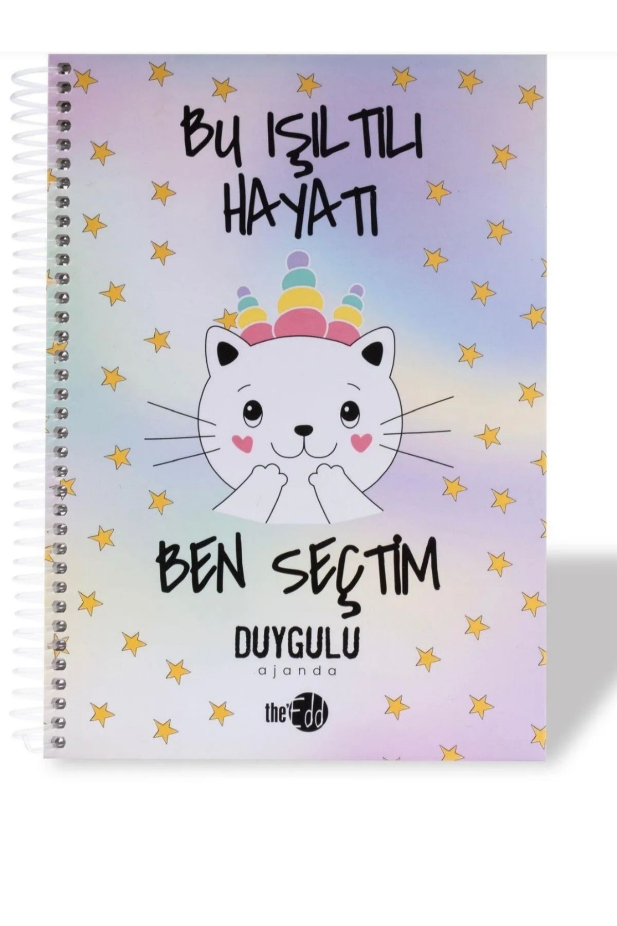 Lilaryum Duygulu ajanda spiralli defter