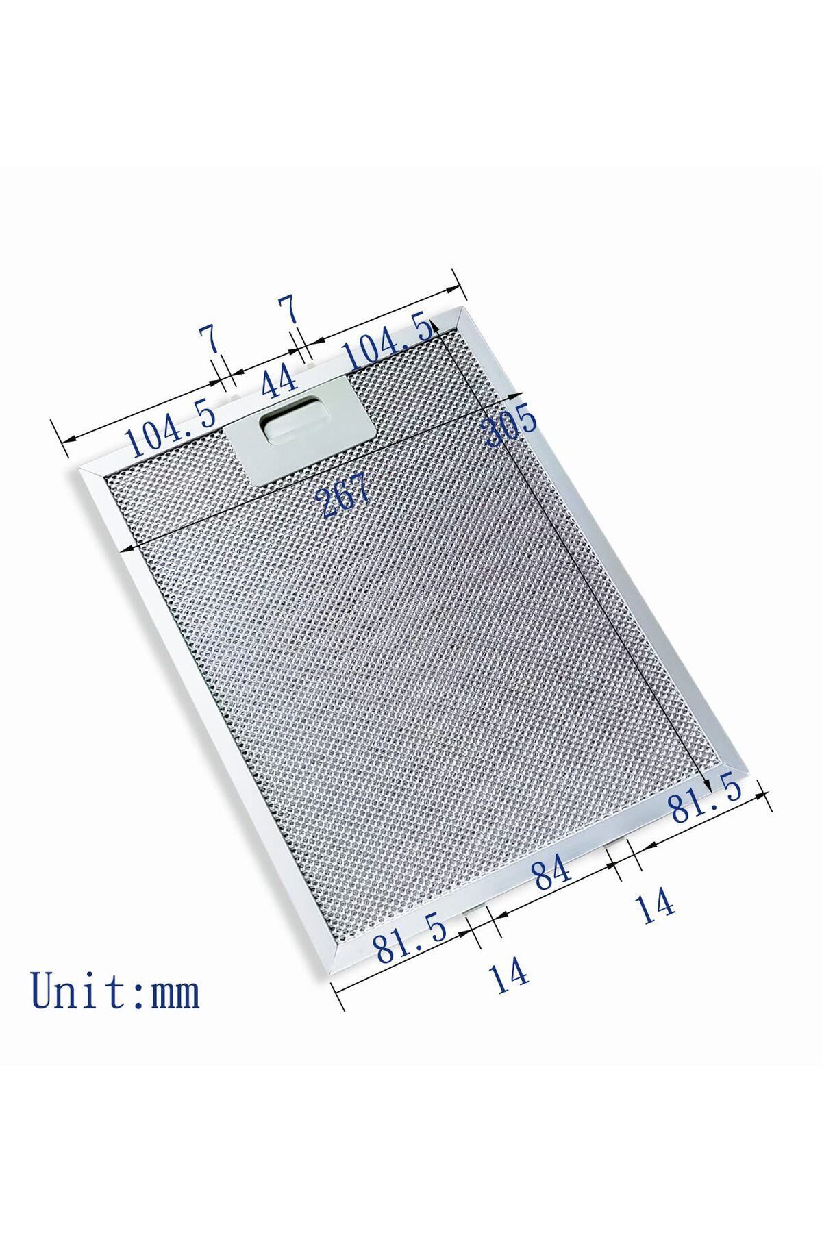 HGNM E Trading 2 Adet 305x267mm Davlumbaz Aspiratör Filtresi AEG Electrolux 405525042-9 4055250429 Elica C1