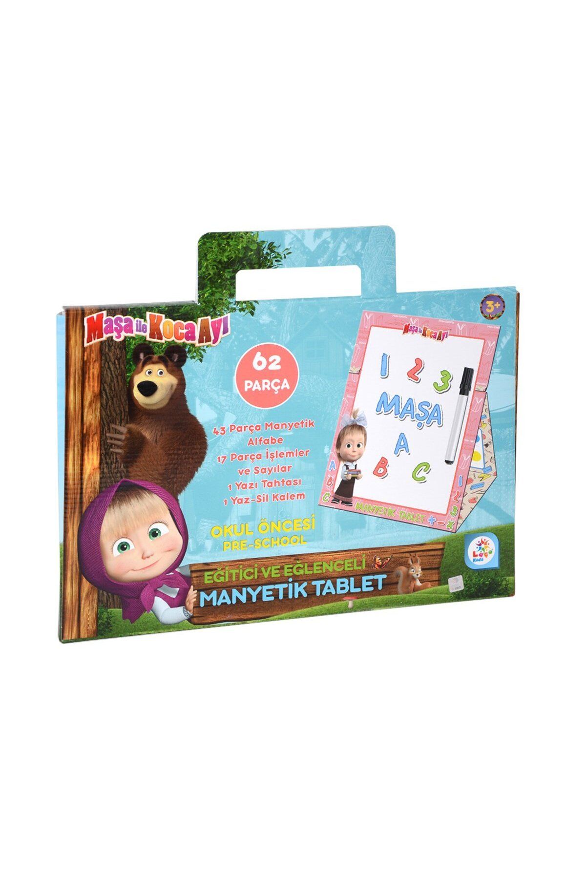 NillyToys MS7582 Laço, Maşa ile Koca Ayı Manyetik Tablet / +3 yaş