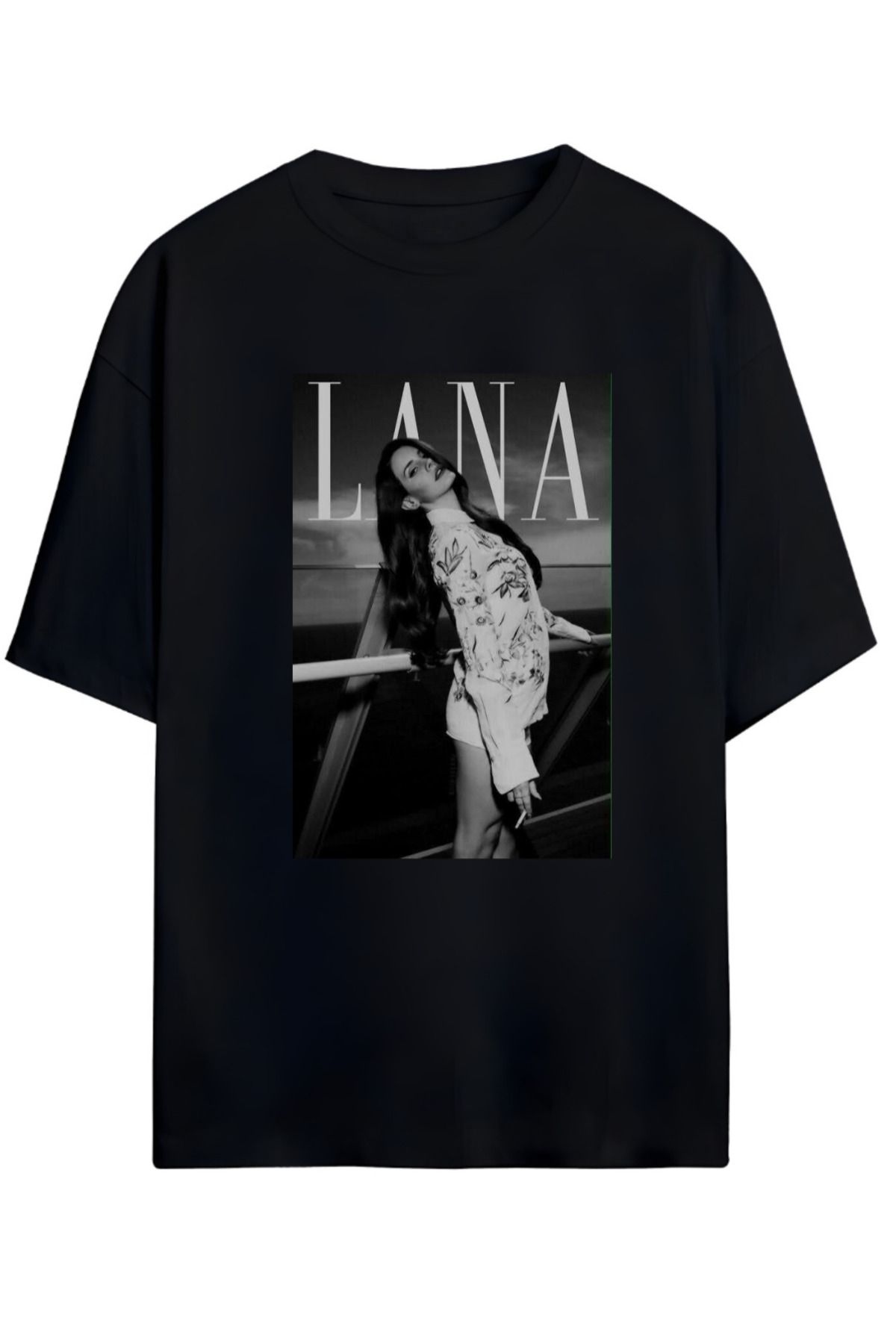 MAGORS LANA DEL REY TASARIMLI UNISEX YENİ SEZON OVERSIZE PAMUKLU  T-SHIRT