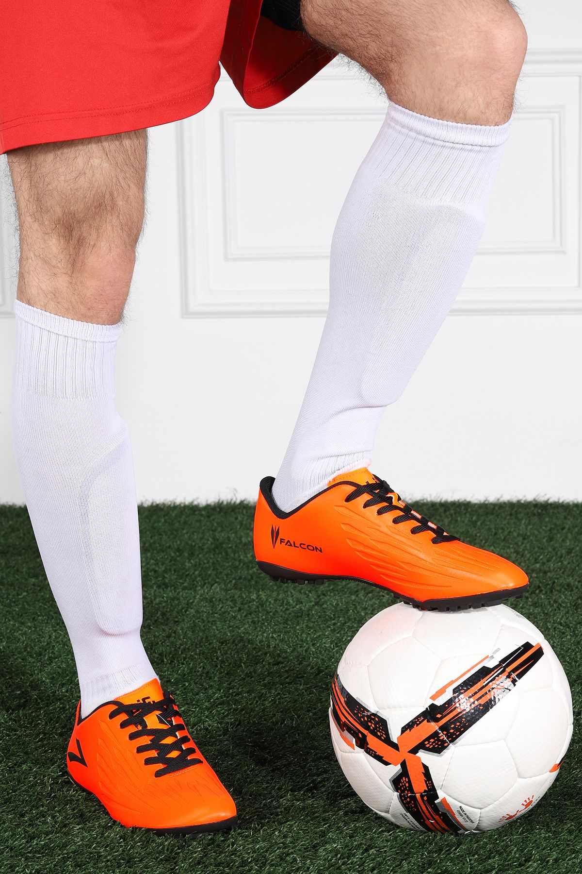 LIG-Pantofi și crampoane Astroturf pentru bărbați portocalii 19SEZAYLİG00003 2