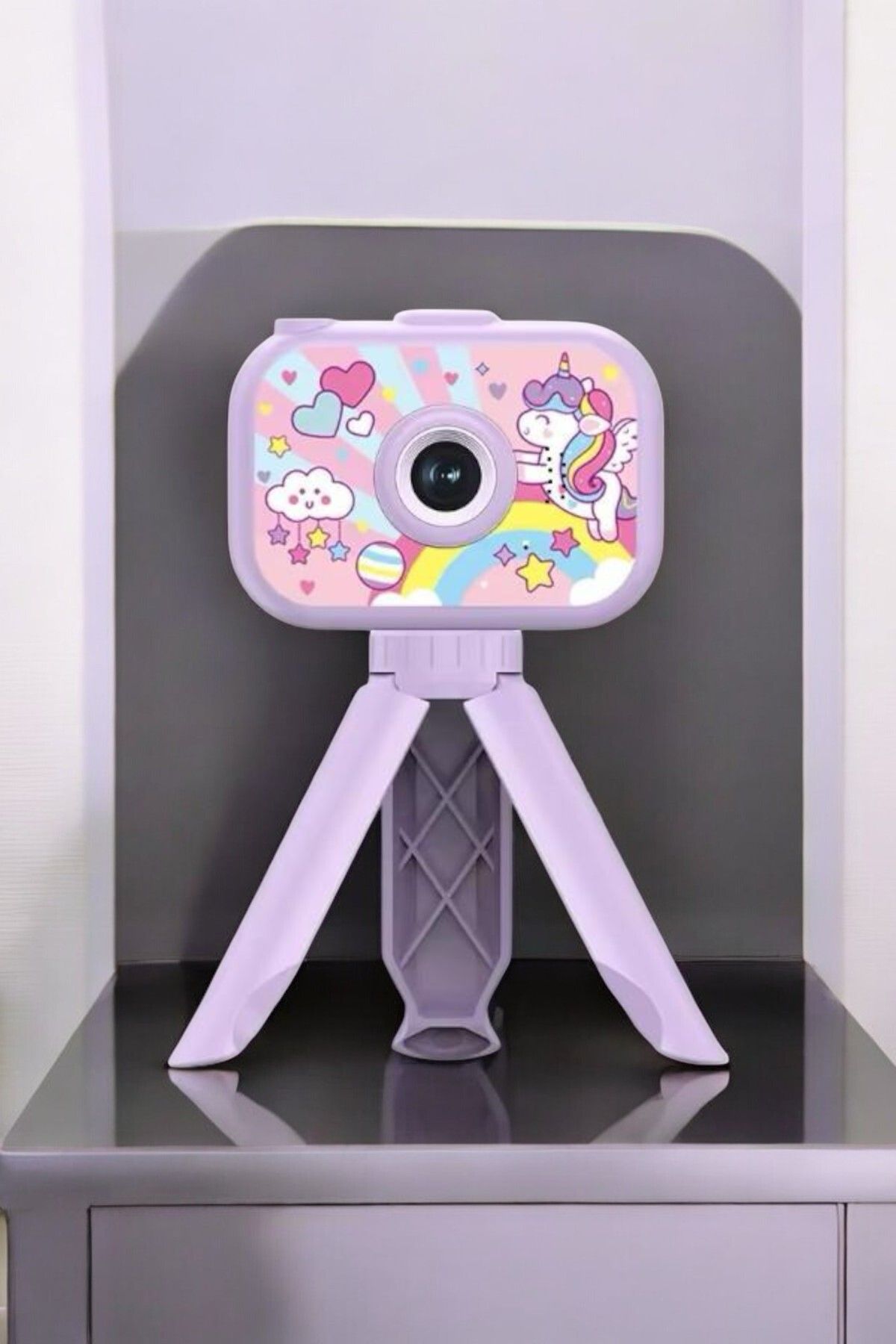 Ayaklı Mini Fotoğraf Makinesi | Çocuklar İçin Eğitici Video Kamera, Taşınabilir Tasarım