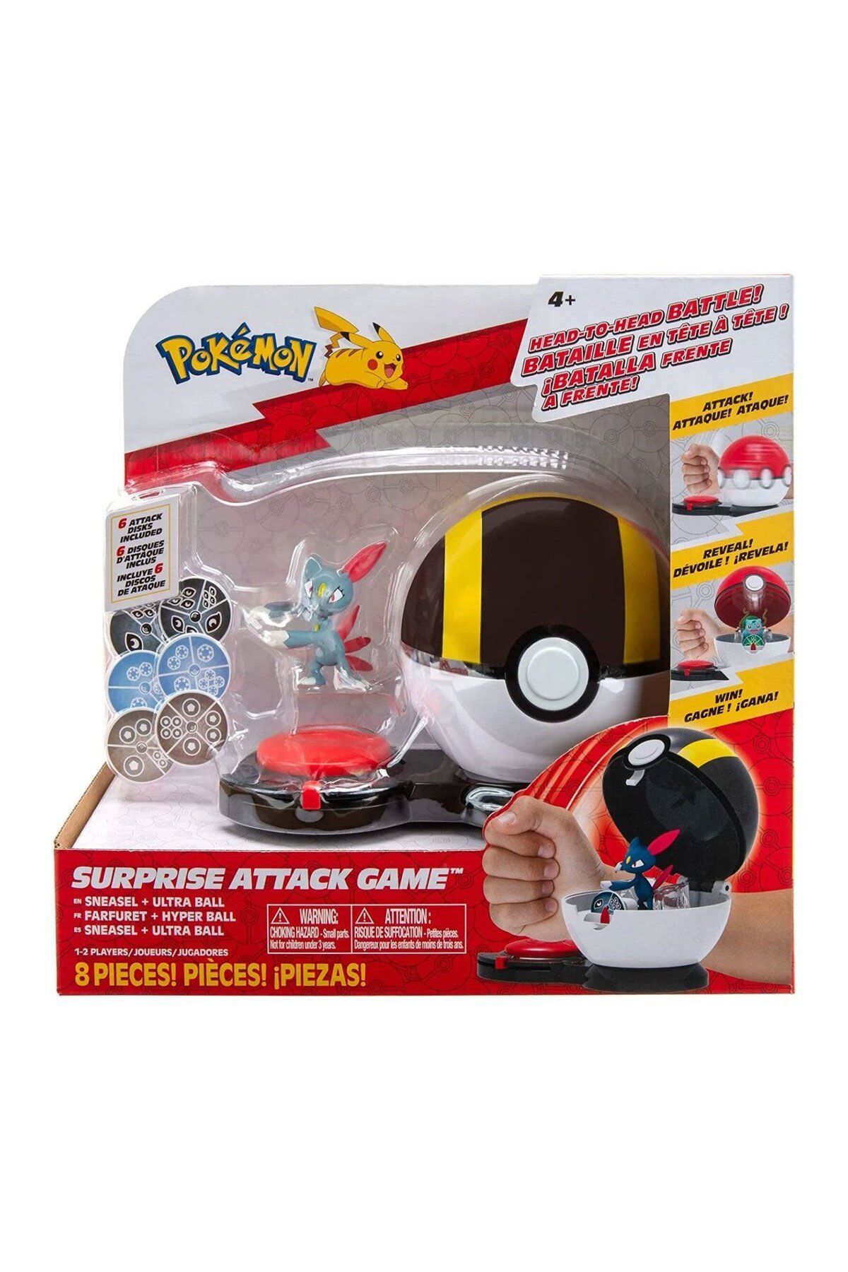 NillyToys POK PKW2724 Pokemon Sürpriz Atak Tekli Oyun Seti