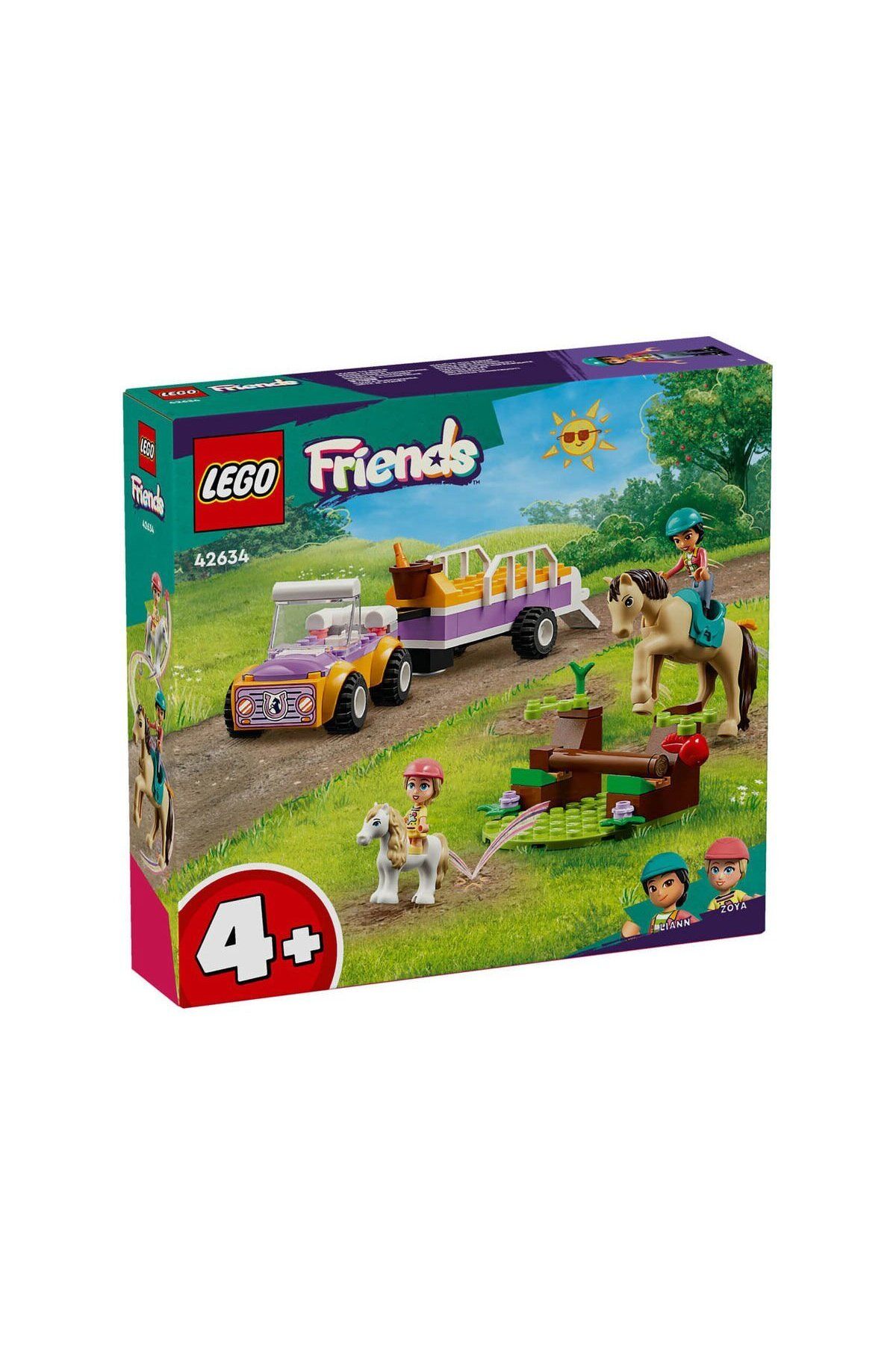 NillyToys 42634 LEGO® Friends At ve Midilli Römorku 105 parça +4 yaş