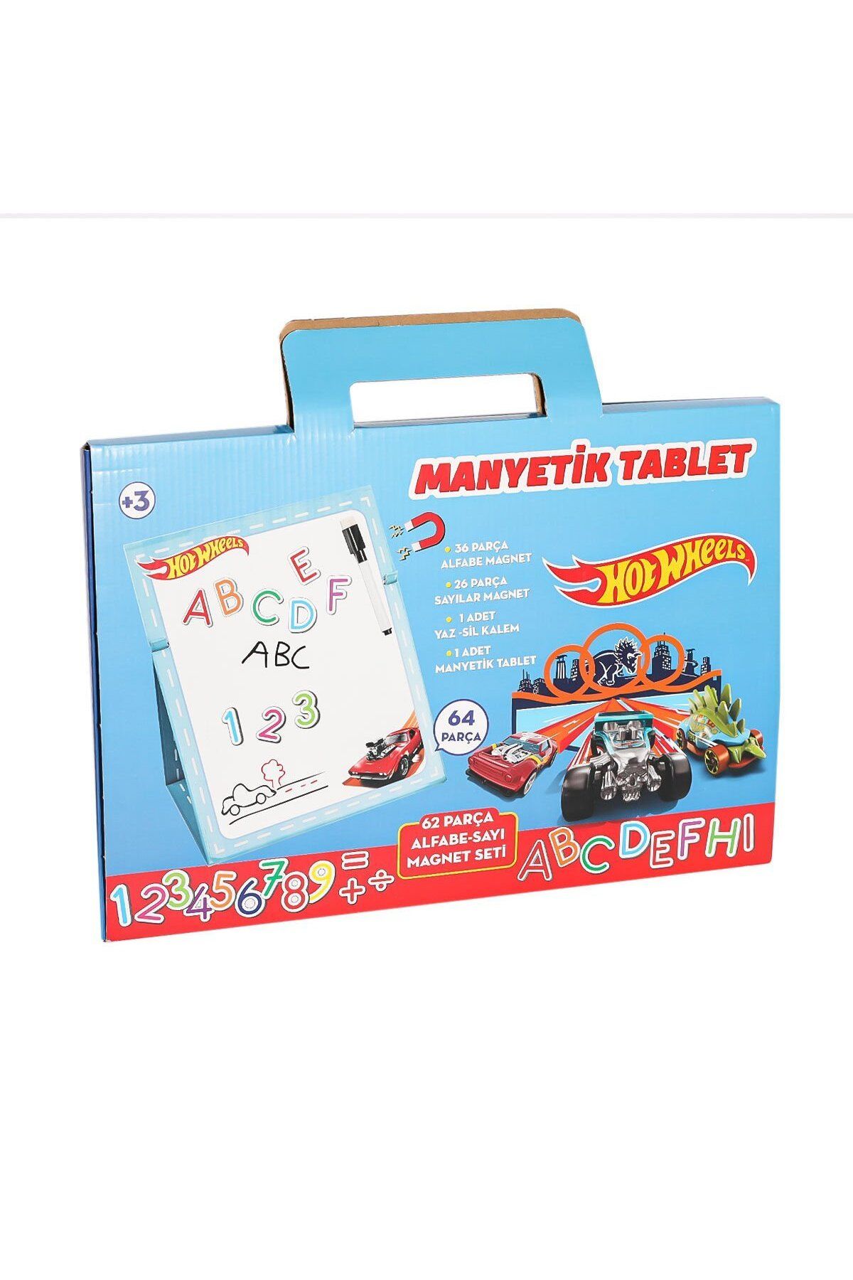 NillyToys 2236 HOT WHEELS MANYETİK TABLET 62 PARÇA MANYETİKLİ