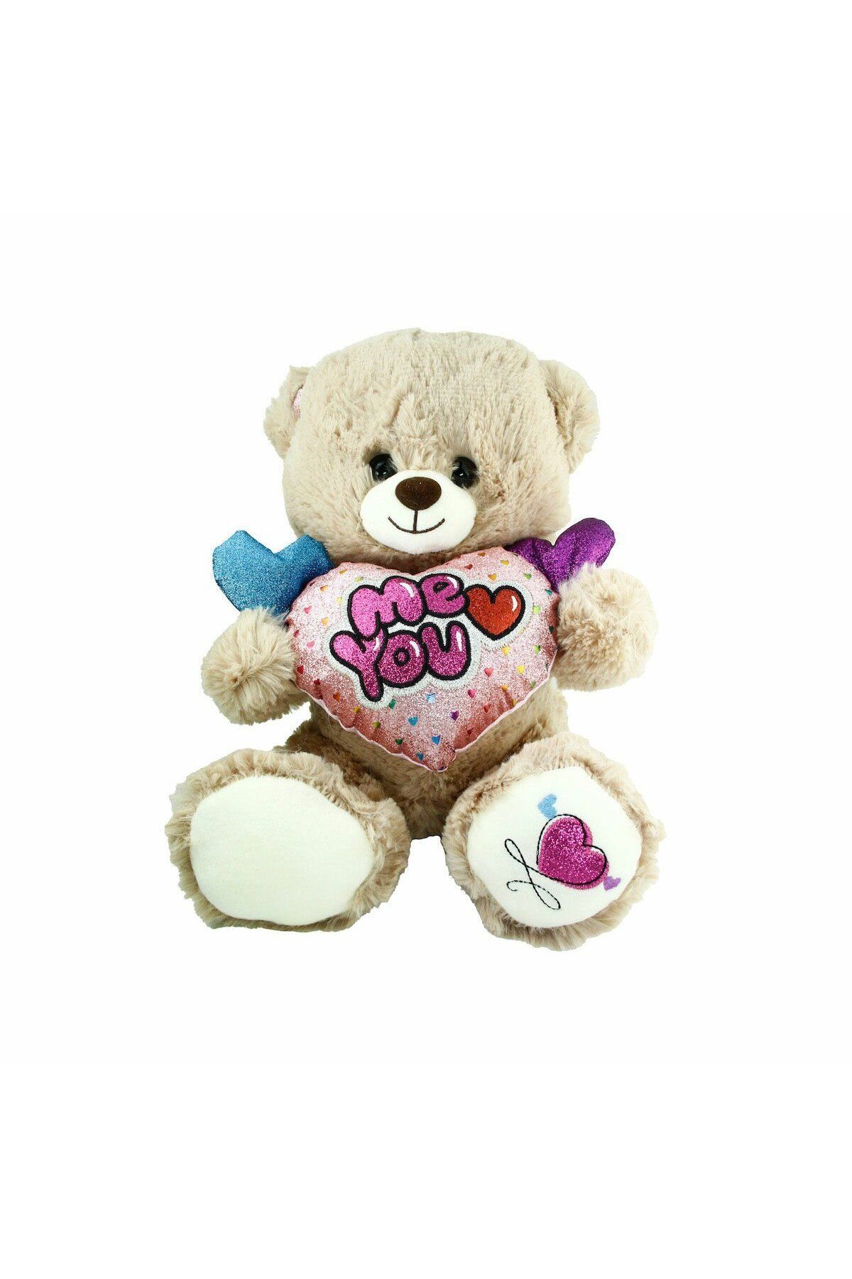 NillyToys PJH2322 Peluş Kalpli Ayı 30 cm