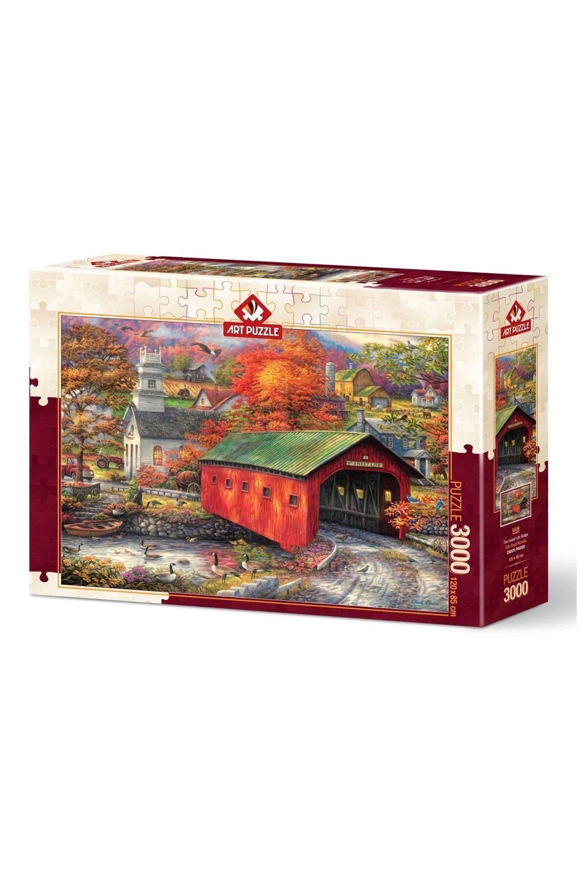 NillyToys 5528 Tatlı Hayat Köprüsü 3000 Parça Puzzle -Art Puzzle