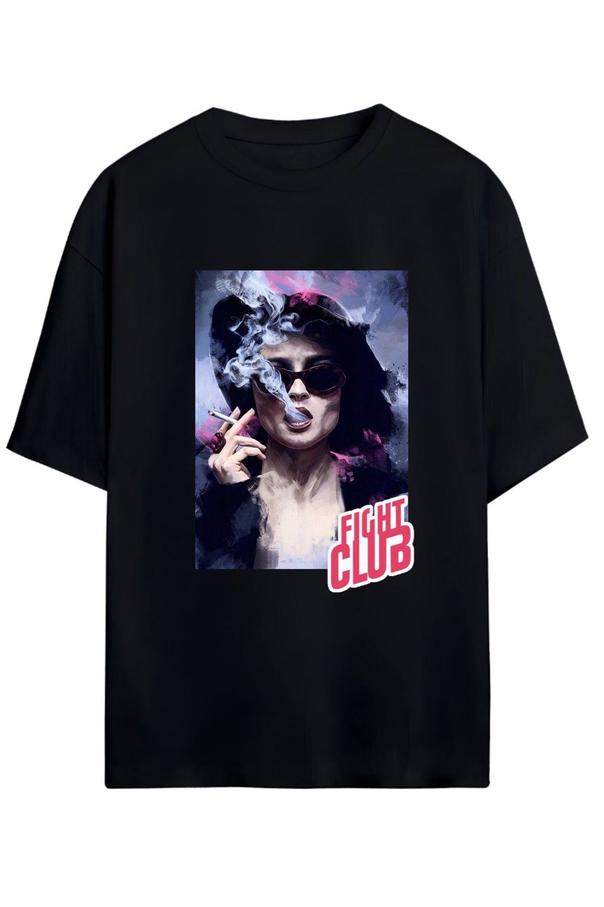 MAGORS FIGHT CLUB TASARIMLI UNISEX YENİ SEZON OVERSIZE PAMUKLU  T-SHIRT