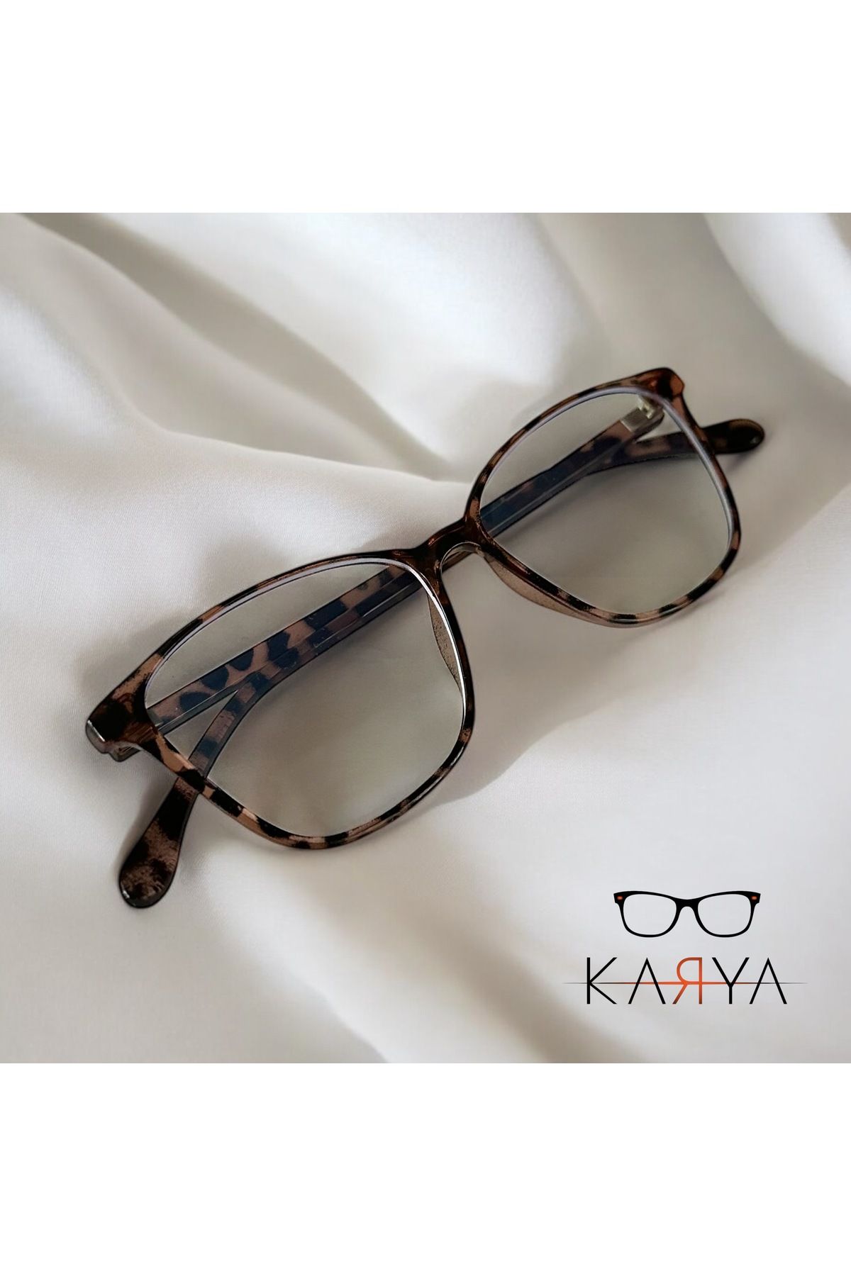 KaryaEyewear Leopar Desenli Kadın Mavi Işık Korumalı Gözlük