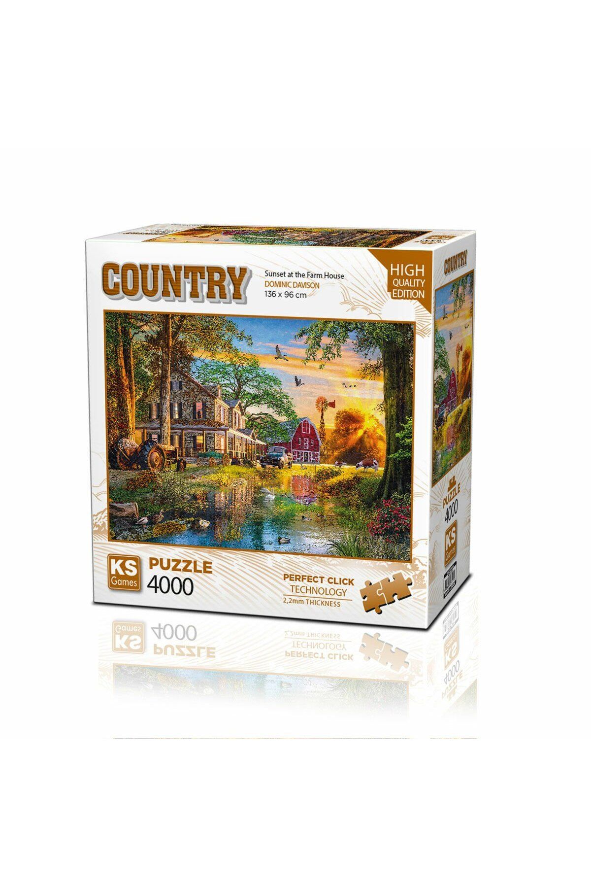 NillyToys 23505 Sunset At The Farm House 4000 Parça Puzzle