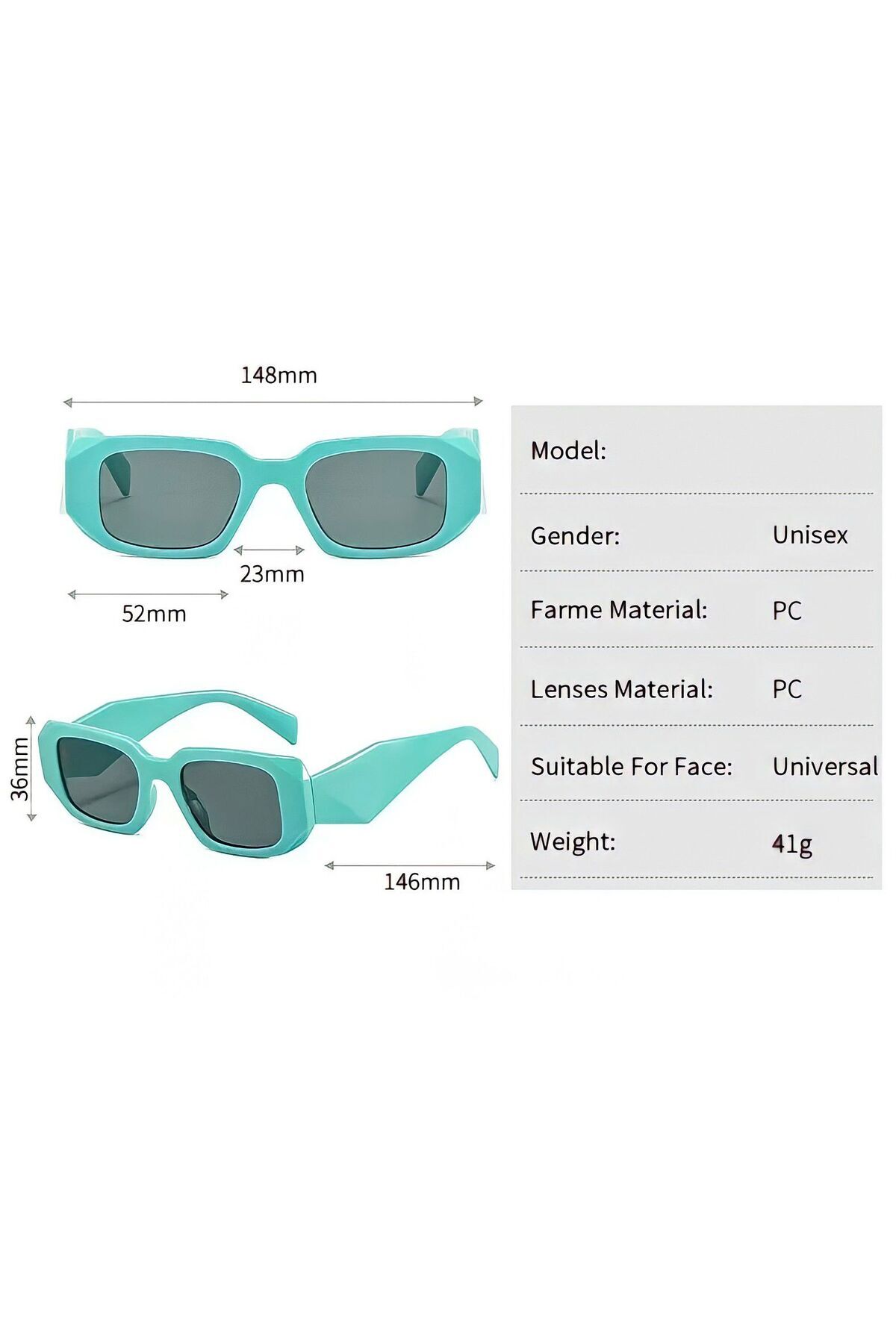 Kinary Uv400 Göz Koruyucu Unisex Güneş Gözlüğü Siyah Parlak 1038 görsel 7
