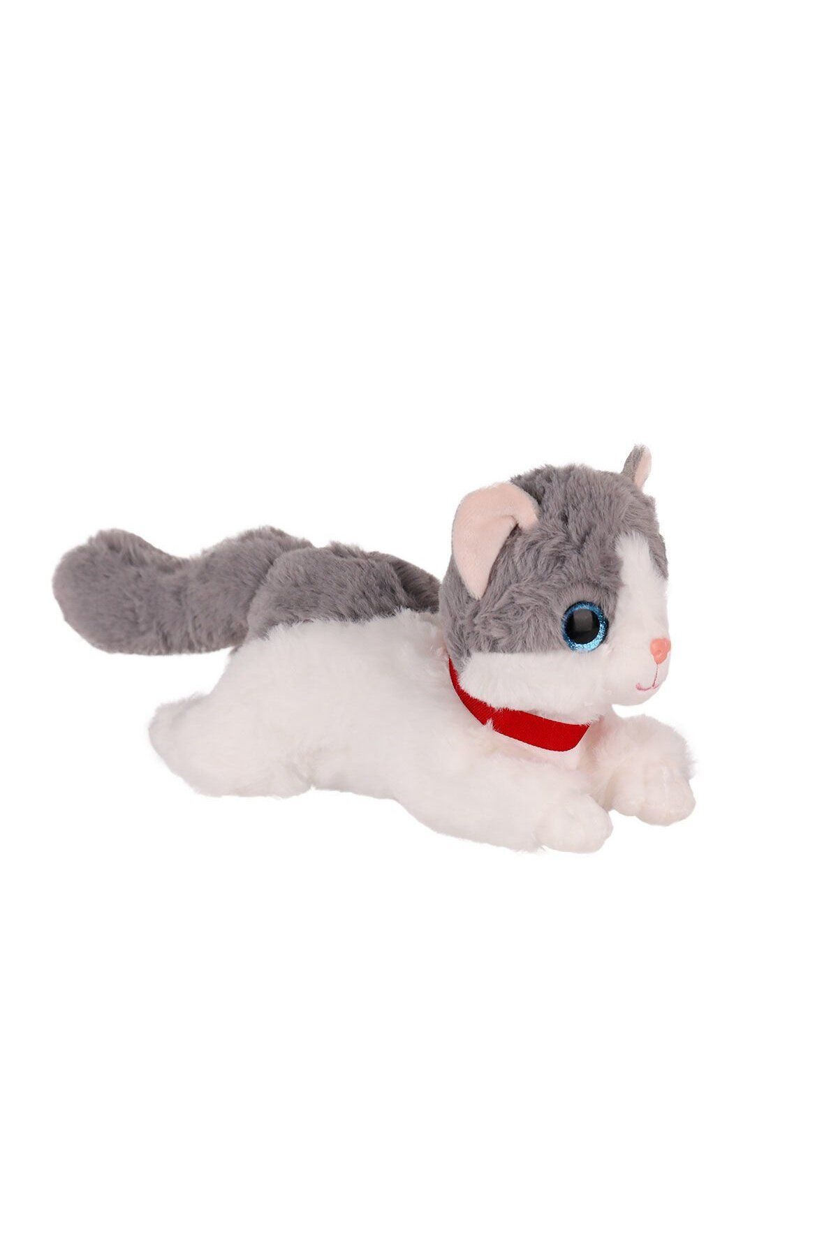 NillyToys KZL-2309034 Peluş Kedi 25 cm -Kızılkaya Oyuncak