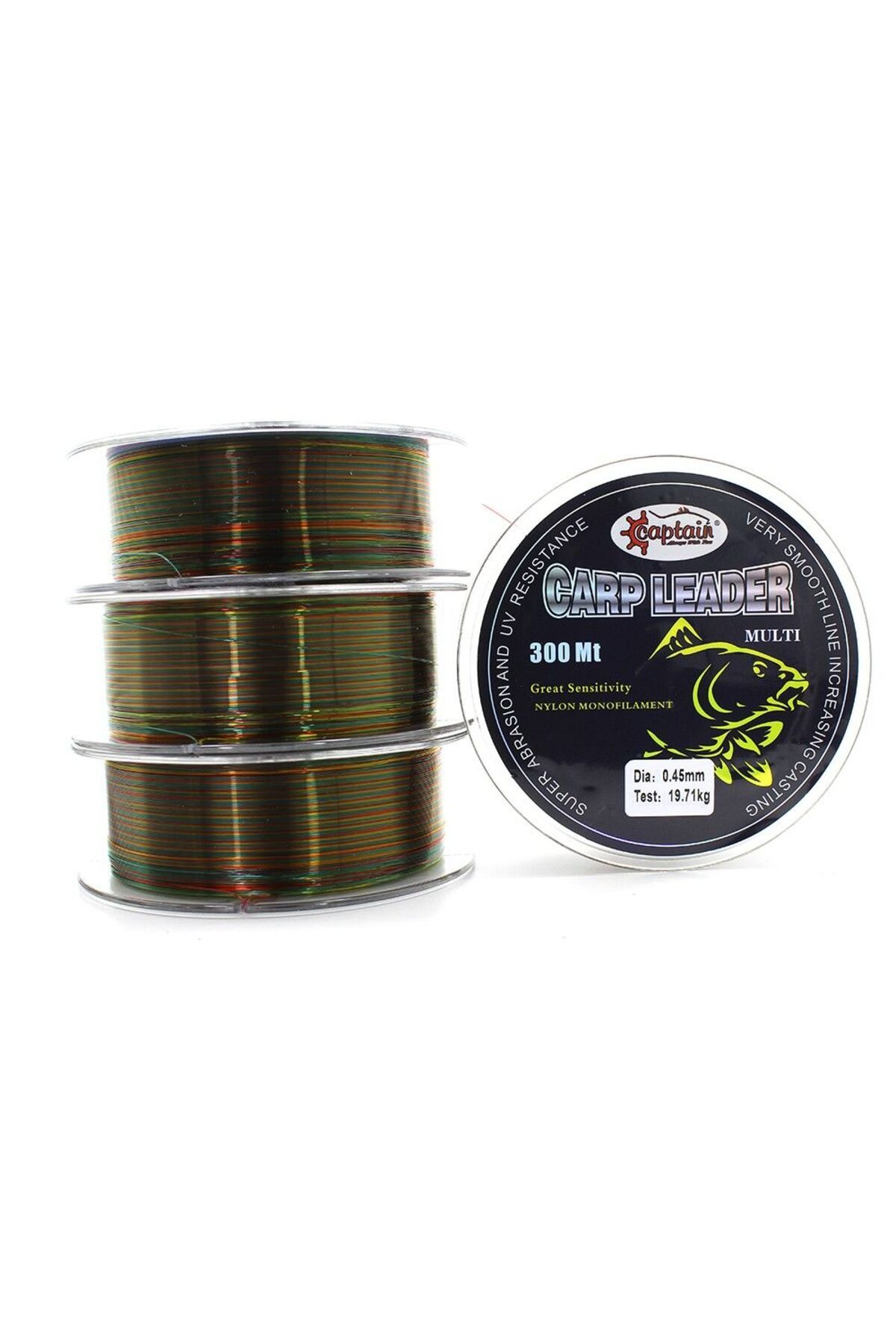 CAPTAIN Carp Leader 300mt Monofilament Misina Mullti-0,50 mm