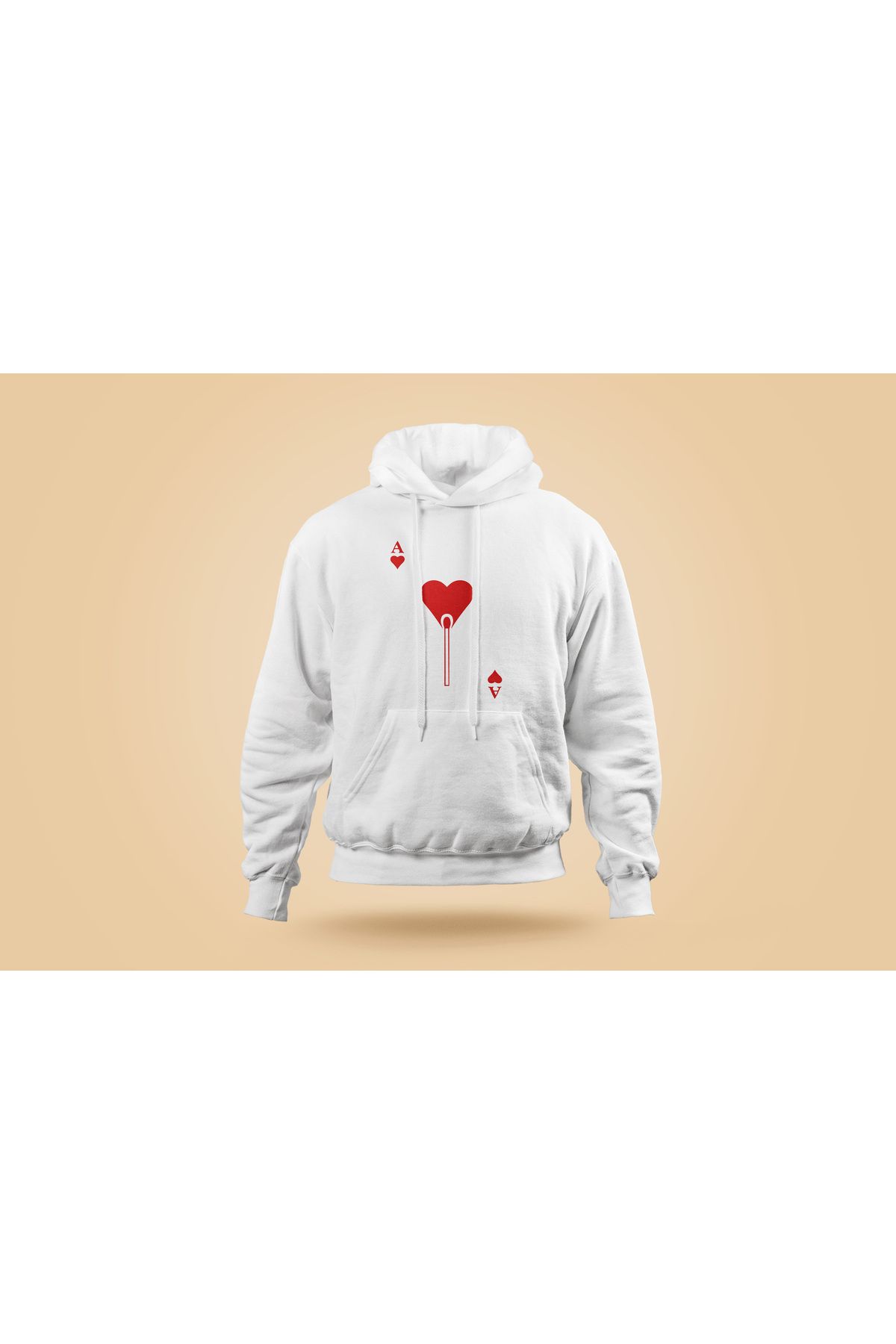 TASARIMATİK A Heart of Flame Hoodie