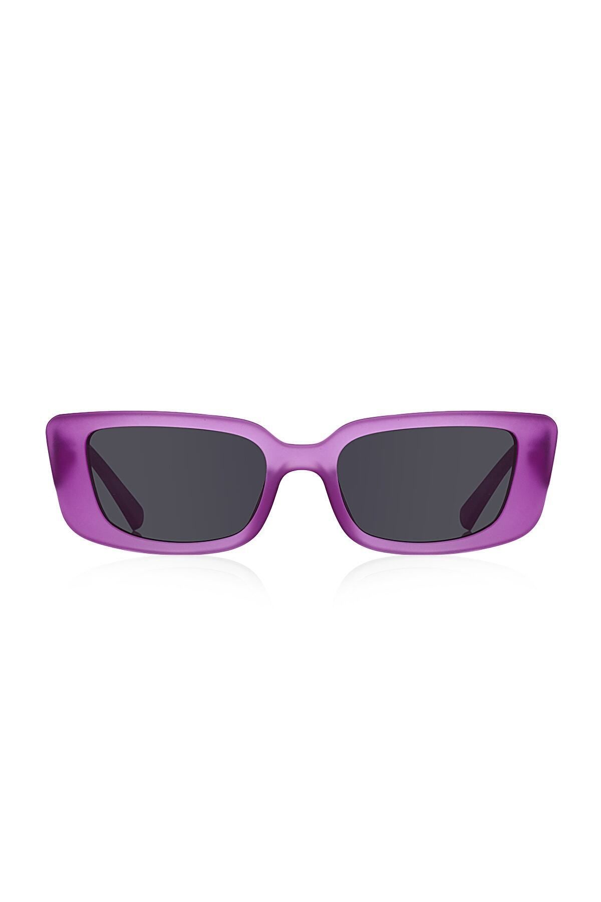 Kinary-Cat Eye Sunglasses Transparent Matte Purple 1029 2