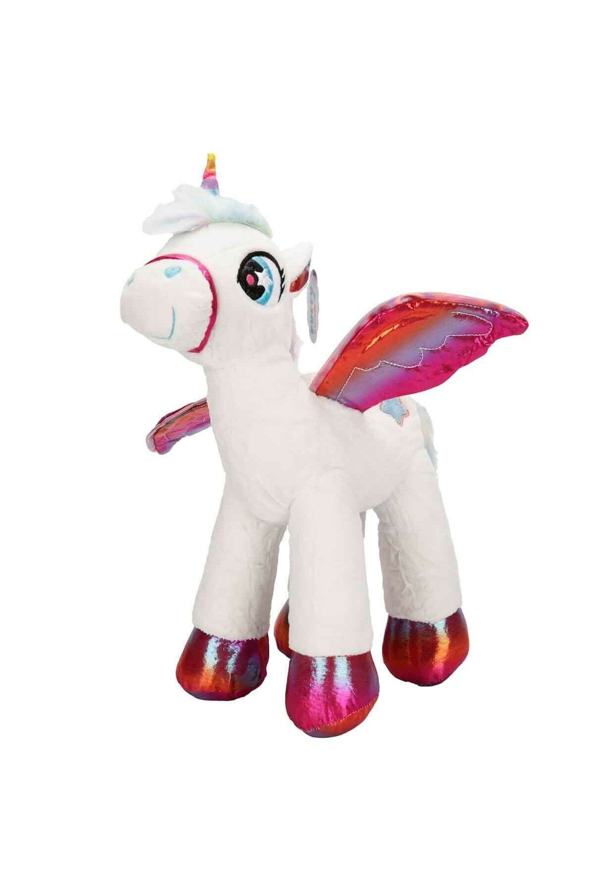 NillyToys 4742 Kanatlı Unicorn Peluş 42 cm -Sunman