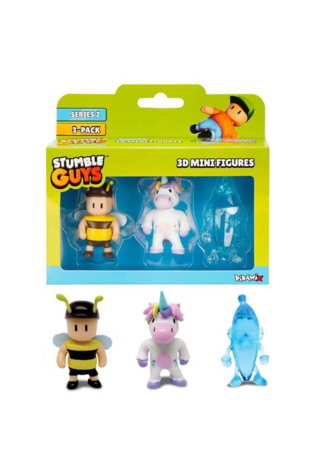 Stumble Guys 3’lü Mini Figür Seti S2 TUY15000 Stumblebee-Sprinkles-Diamond Banana