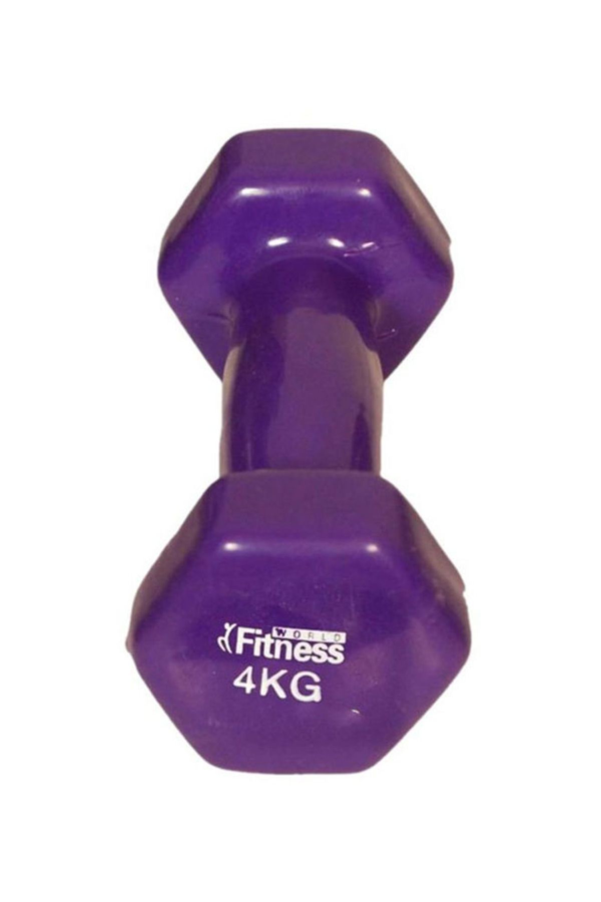 Fitness World-Classical Head Vinyl Dumbbell 4kg 1