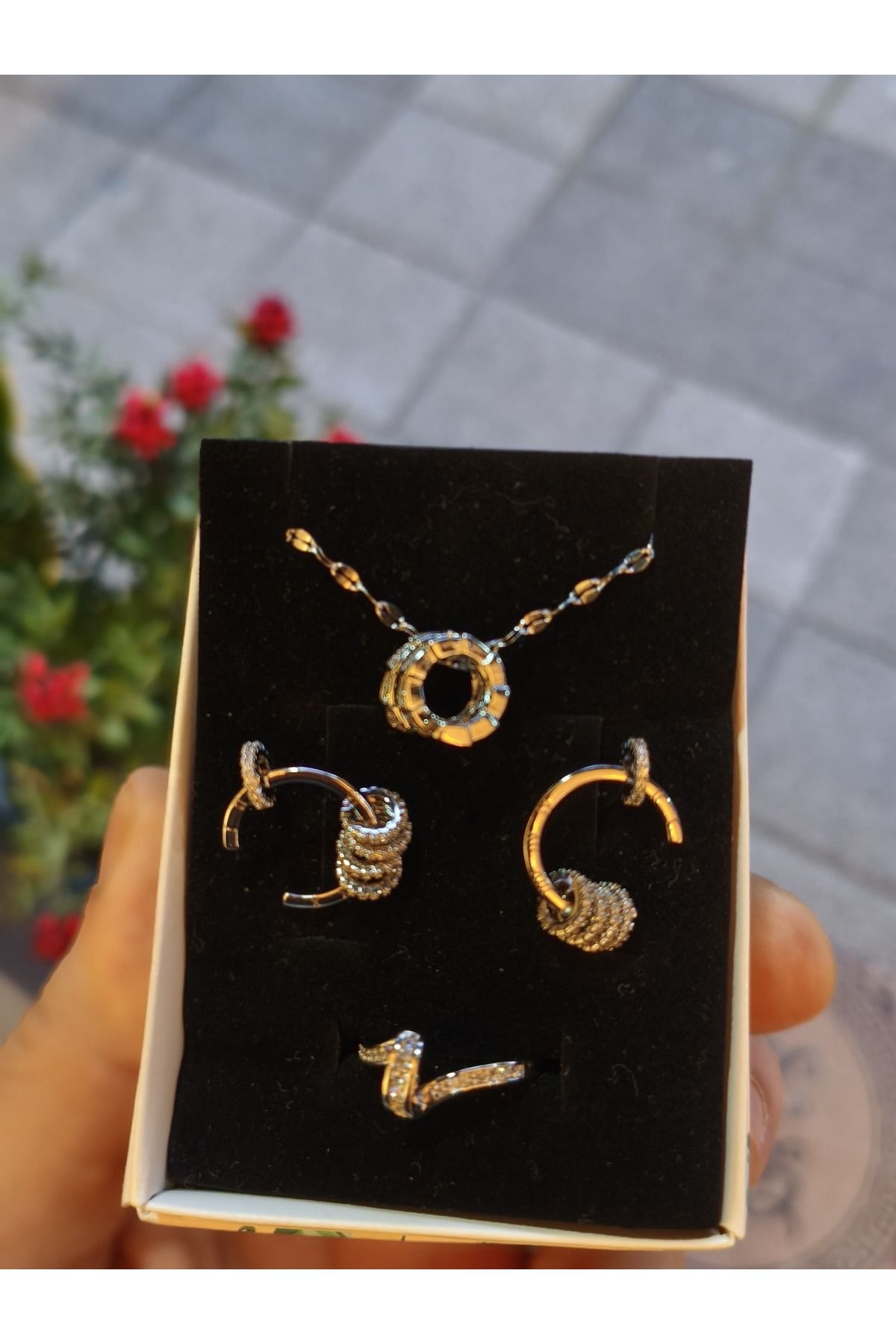 günceltakı Çelik Silver Renk Premium Kombin Set