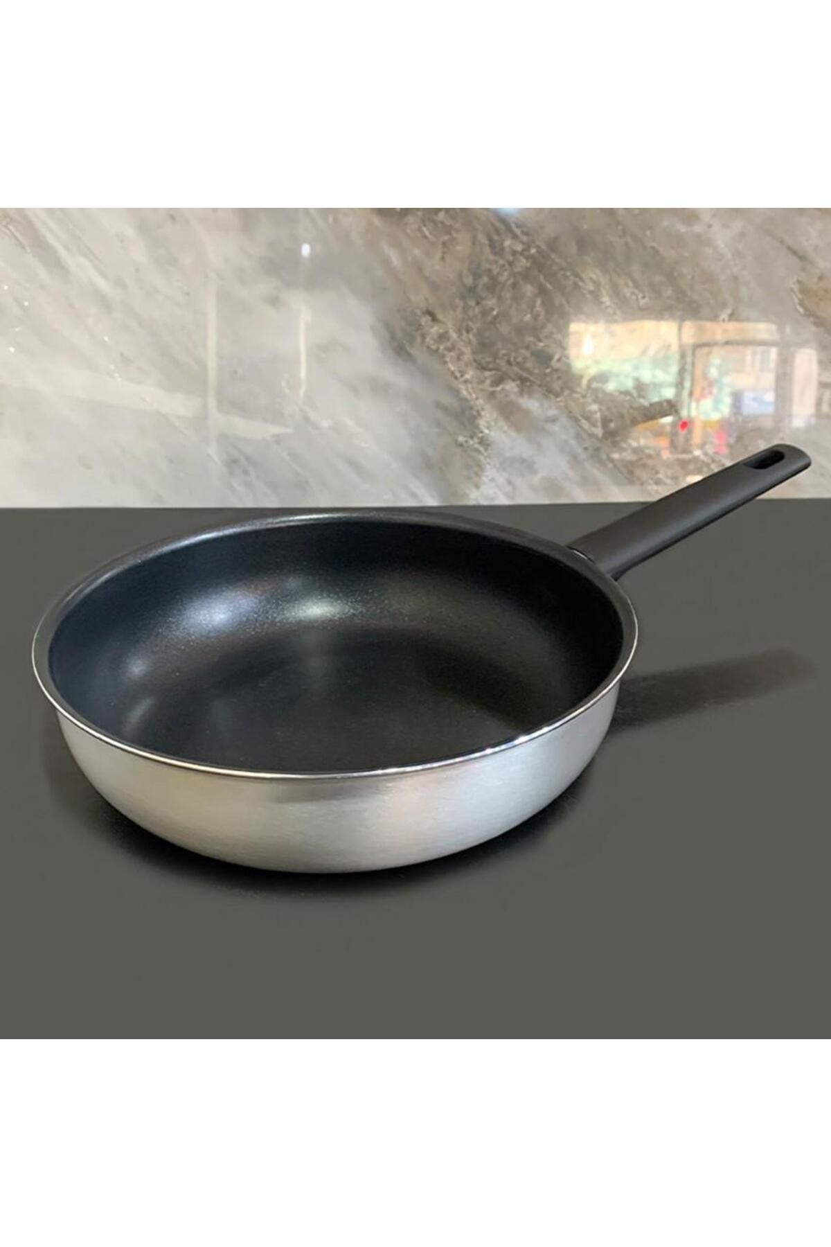 By Hanedan İndüksiyon Tabanlı Alüminyum Teflon Wok Tavası 28 CM