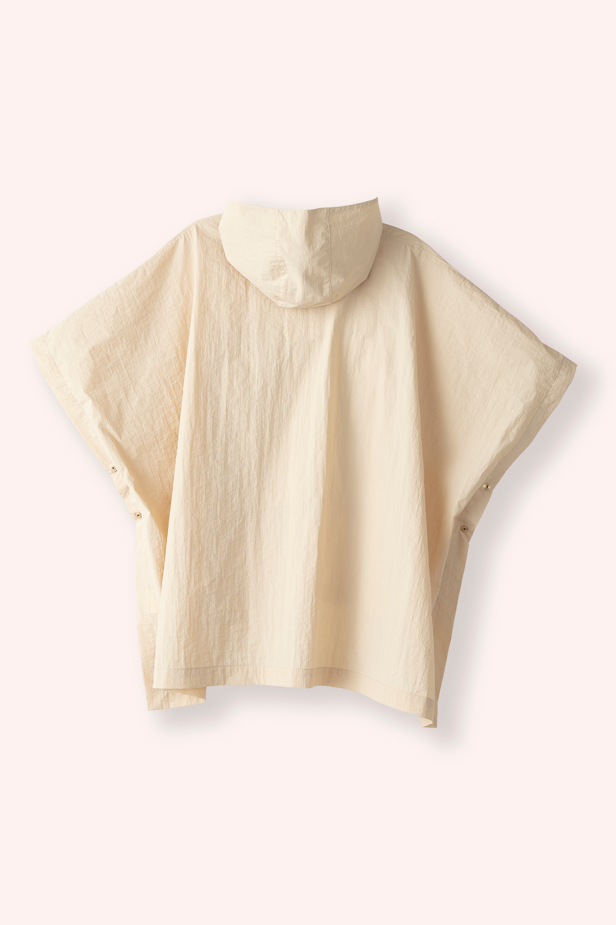 Panço Kız Çocuk Kapüşonlu Cepli Yarım Fermuarlı Katlanınca Çanta Olabilen Yağmurluk fotoğrafı 3 (önizleme)