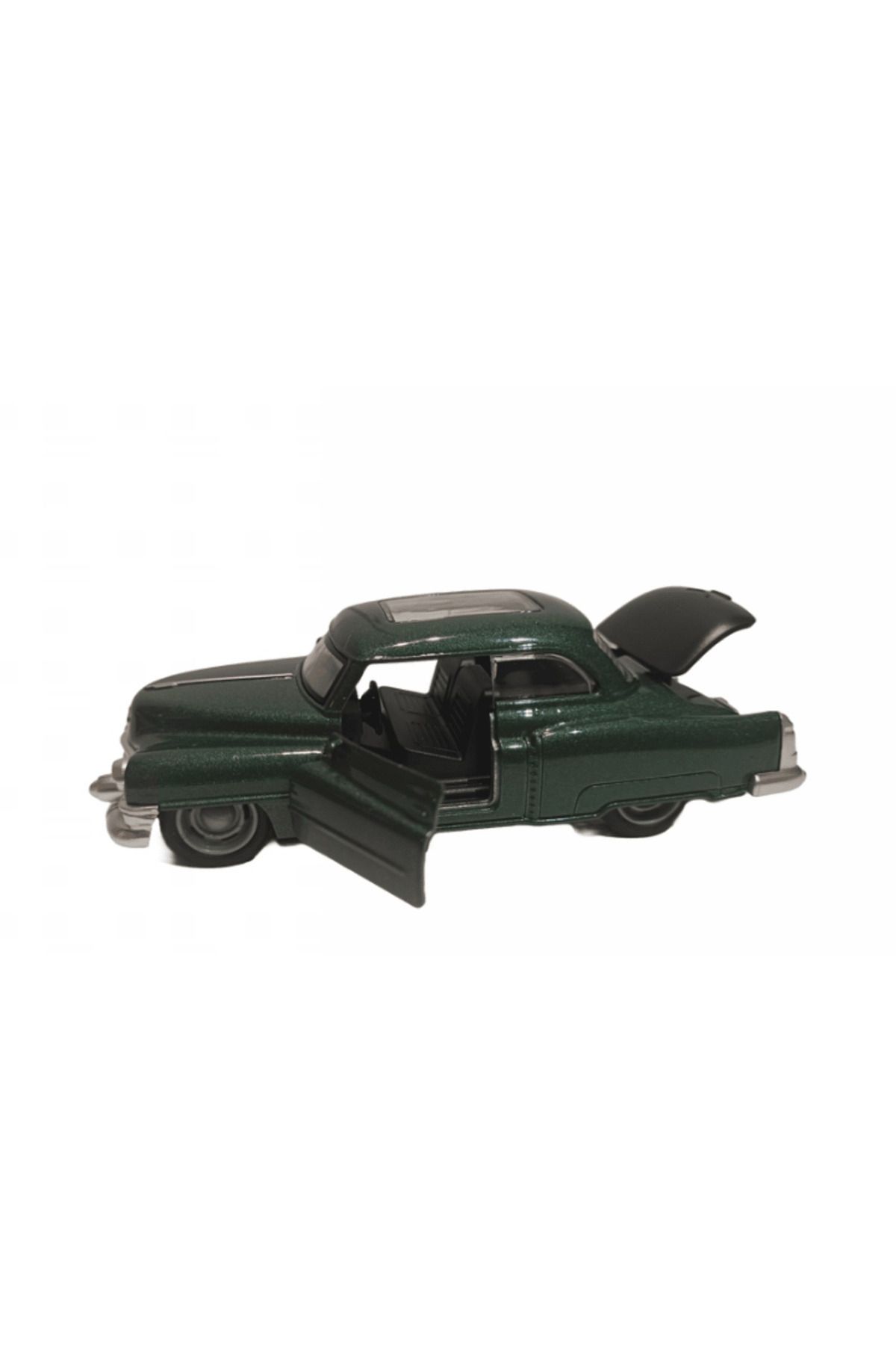 tmtoysandmore Chevrolet Coupe Nostalji Klasik 12 Cm Metal Metal Çek Bırak  Yeşil Araba  2 Kapı ve Bagaj Açılır