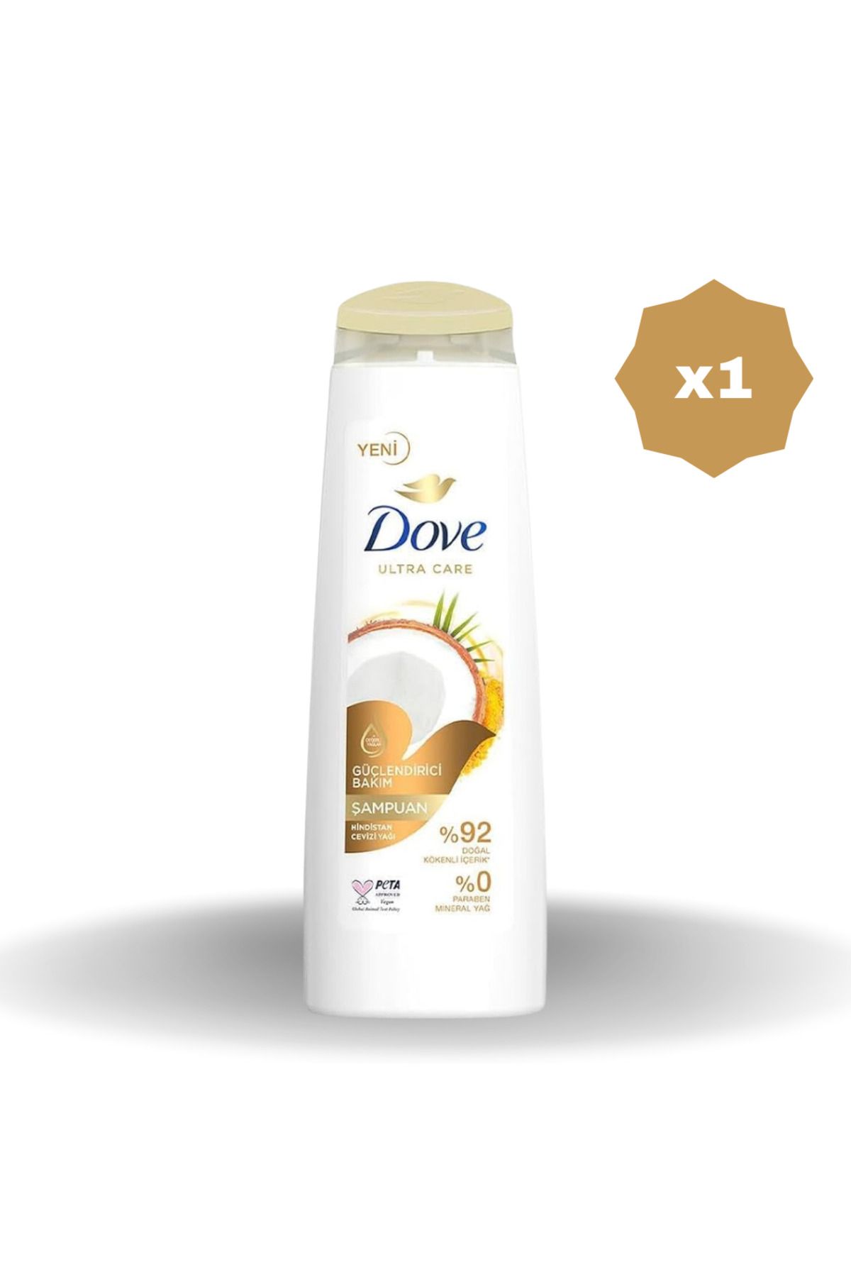 Dove GÜÇLENDİRİCİ HİNDİSTAN CEVİZLİ ŞAMPUAN 400 ML - (1 ADET)