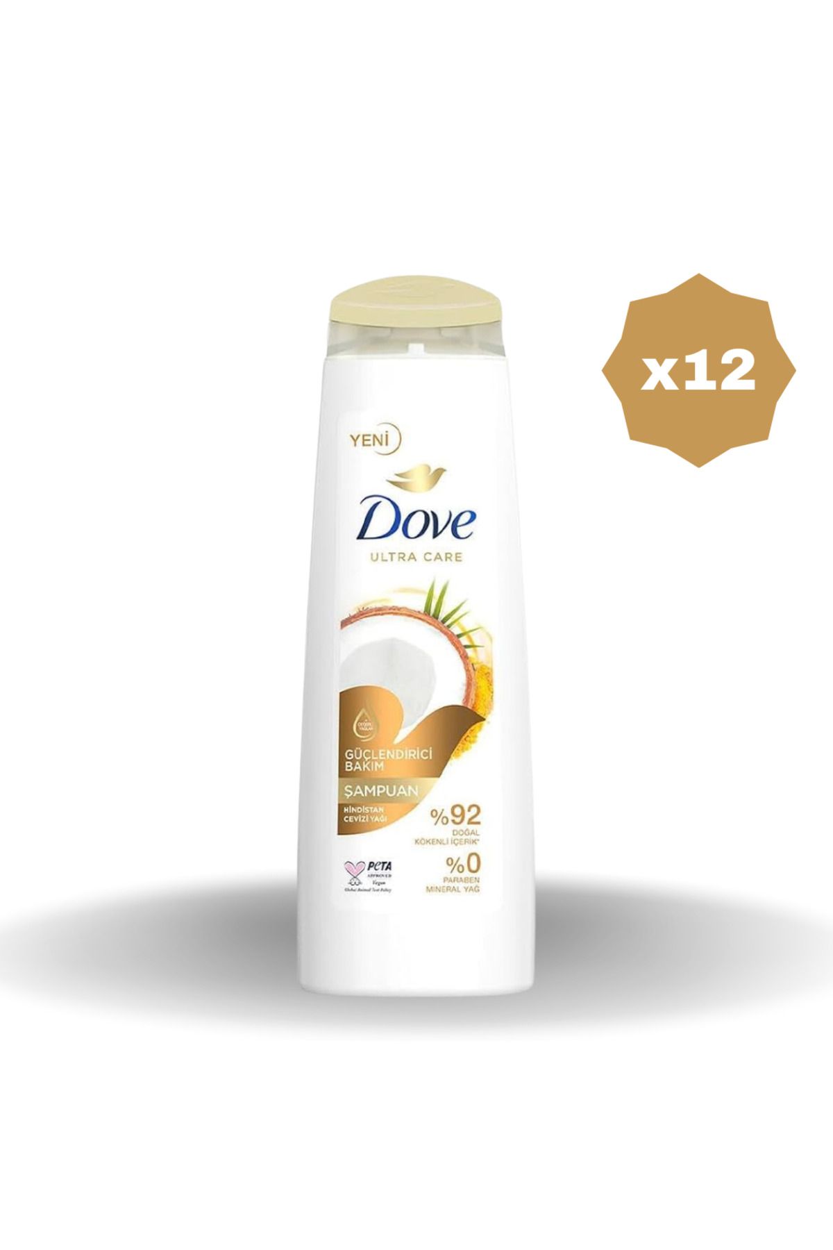 Dove GÜÇLENDİRİCİ HİNDİSTAN CEVİZLİ ŞAMPUAN 400 ML - (12 ADET)